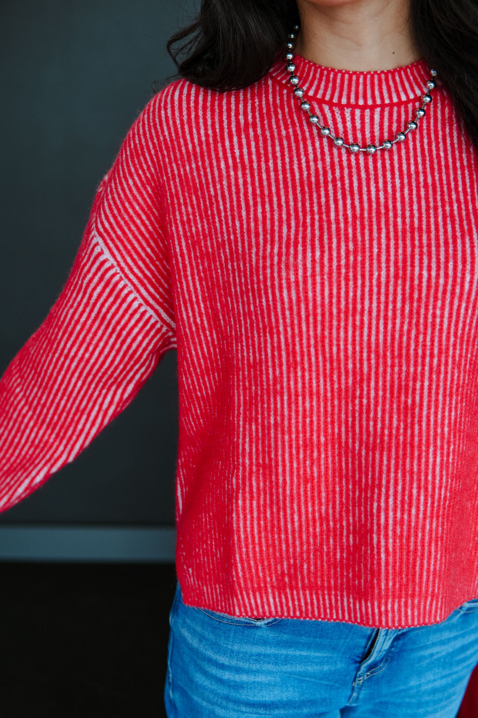 Candy Cane Kisses - Coral Red