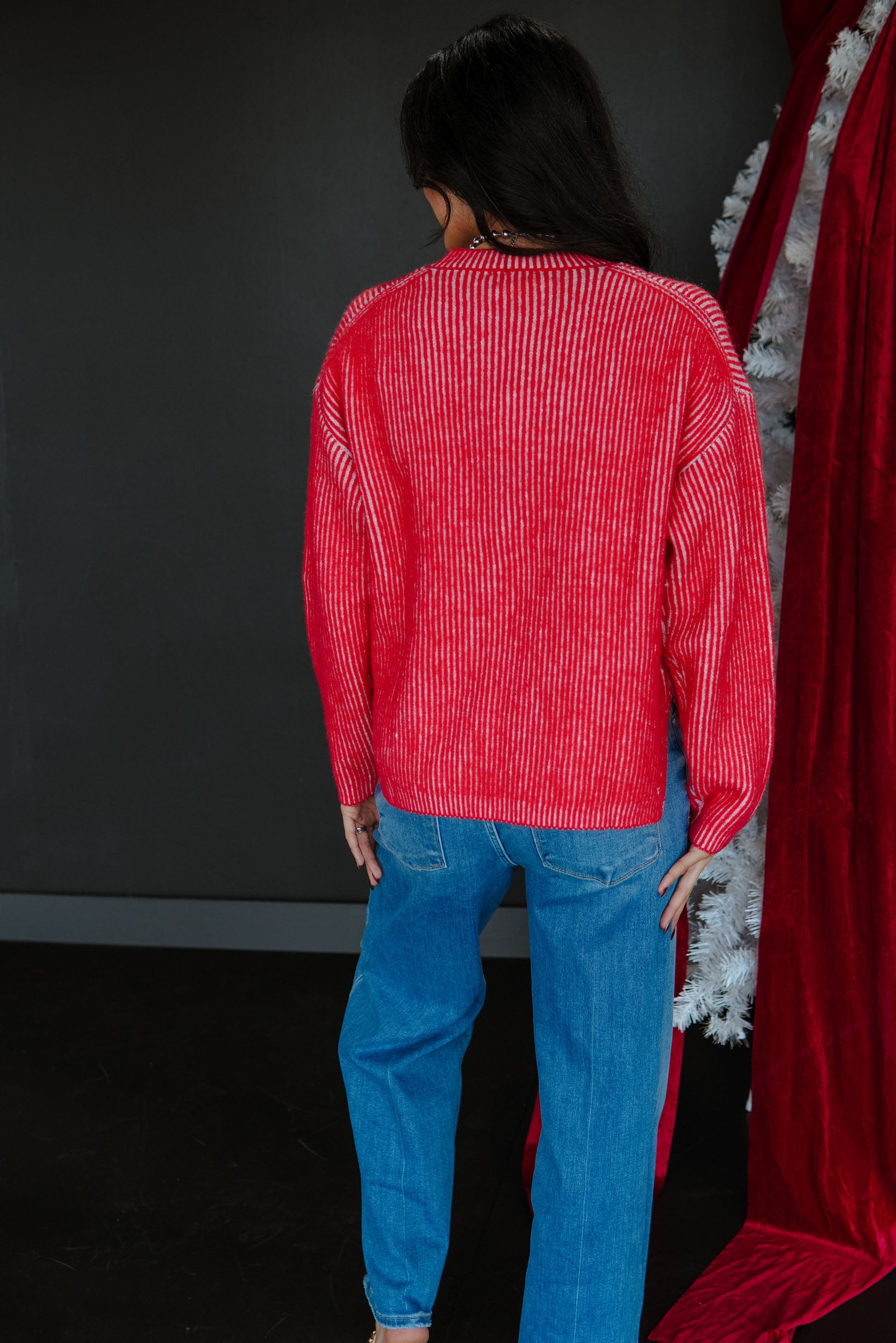 Candy Cane Kisses - Coral Red