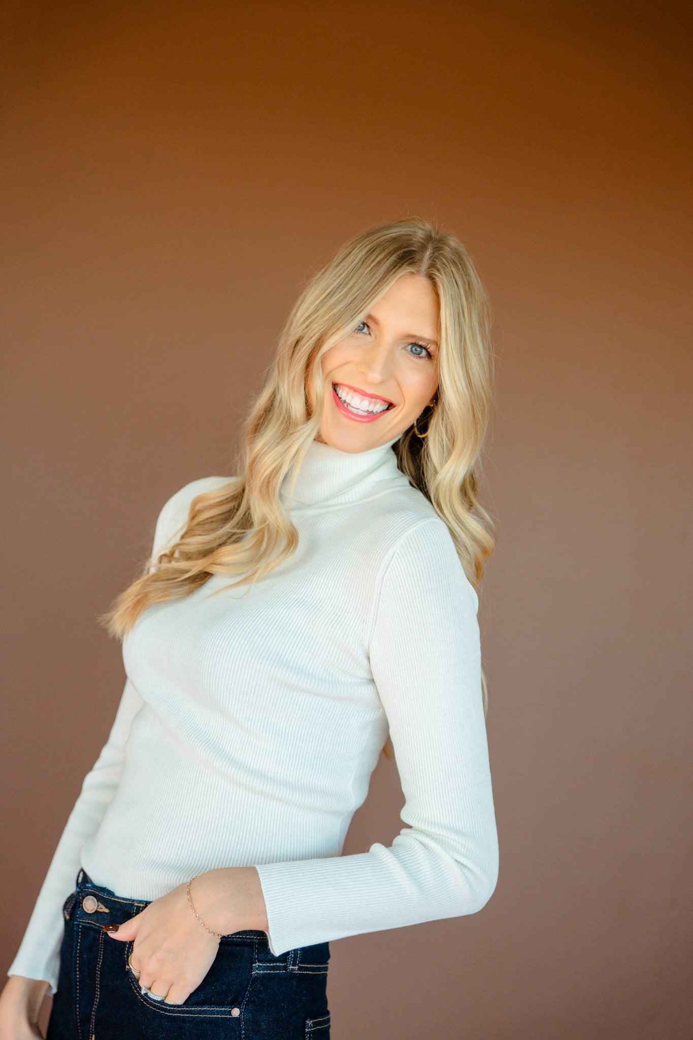 Claudia Ribbed Turtleneck