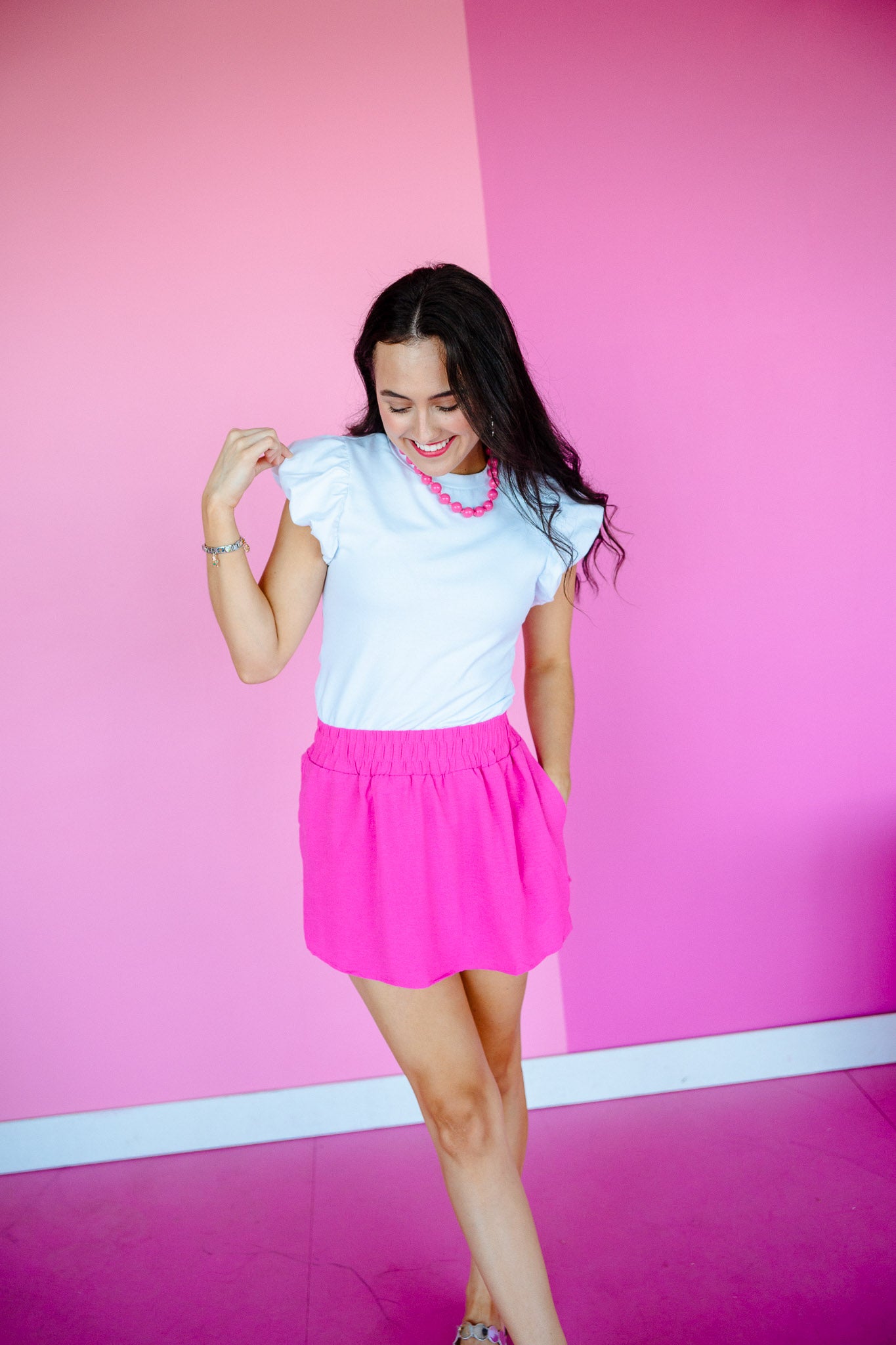 Robbin Bubble Sleeve Tee - Bright White