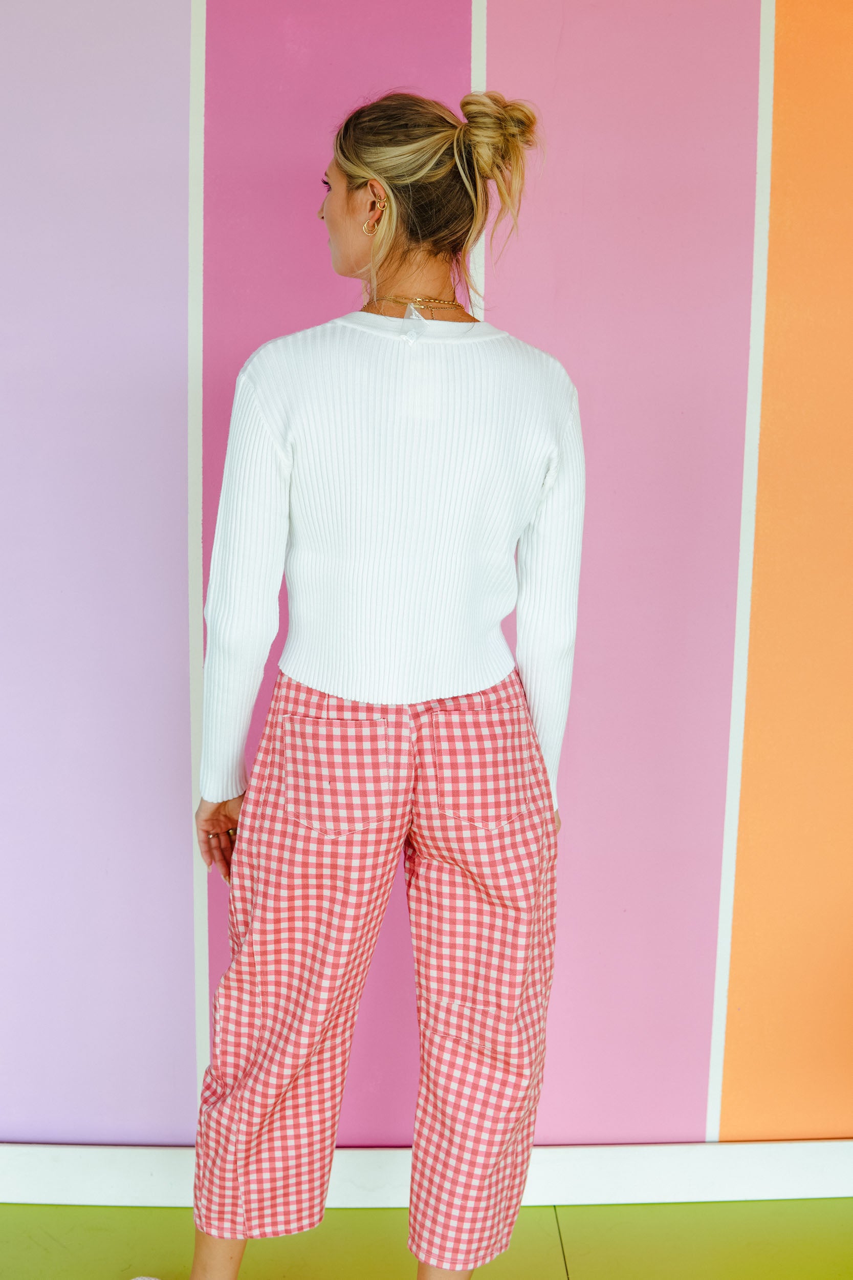 Stay Sweet Ribbed Cardigan - Cool White