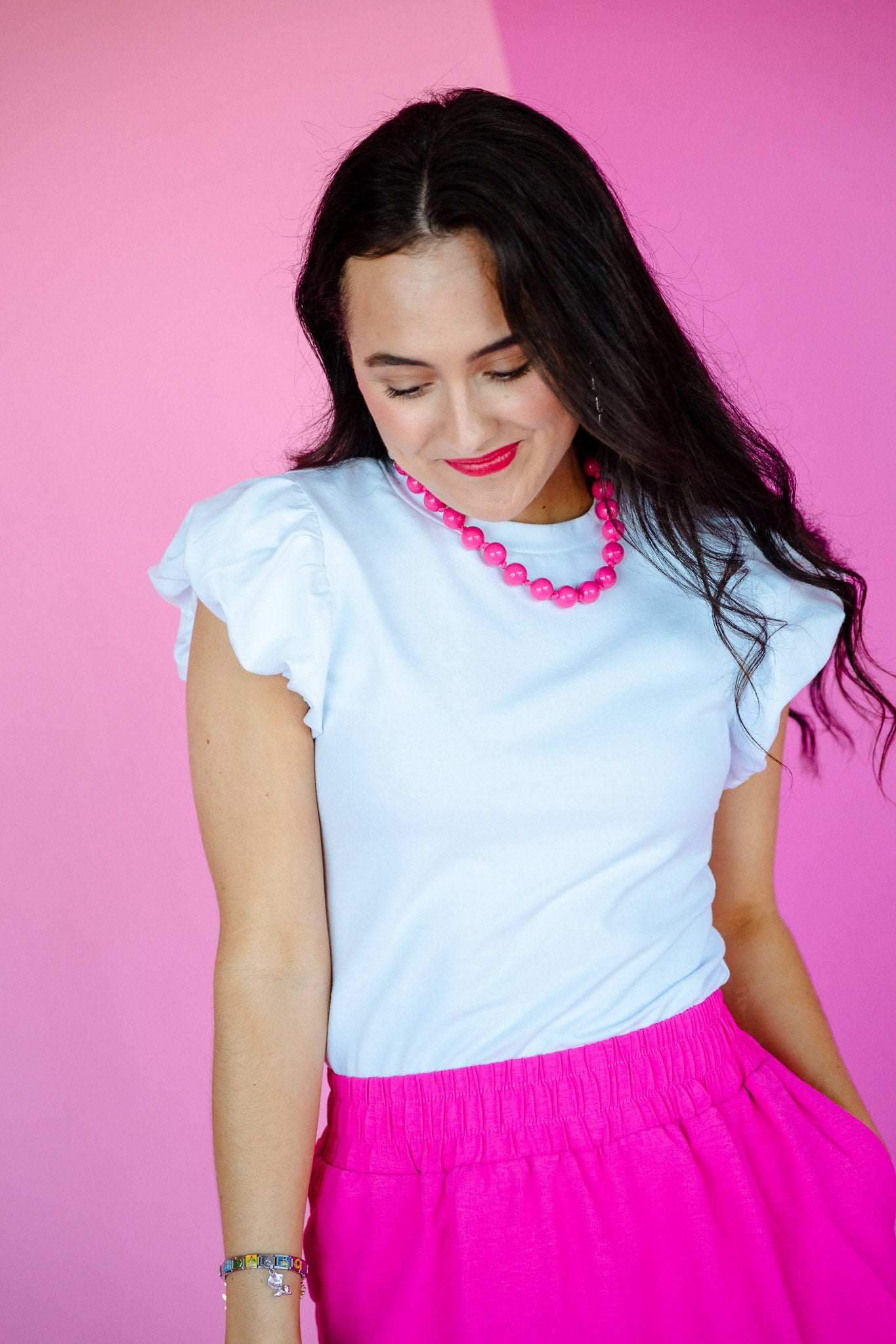 Robbin Bubble Sleeve Tee - Bright White