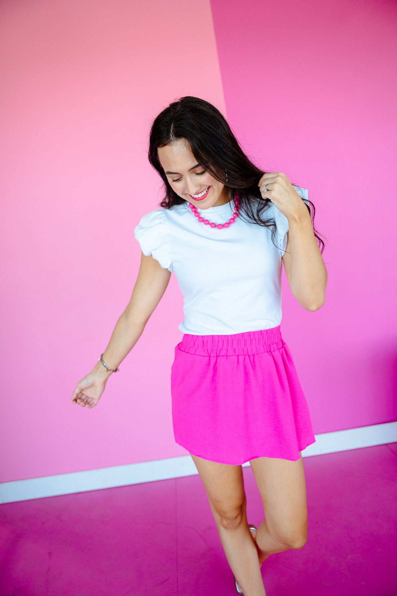 Robbin Bubble Sleeve Tee - Bright White