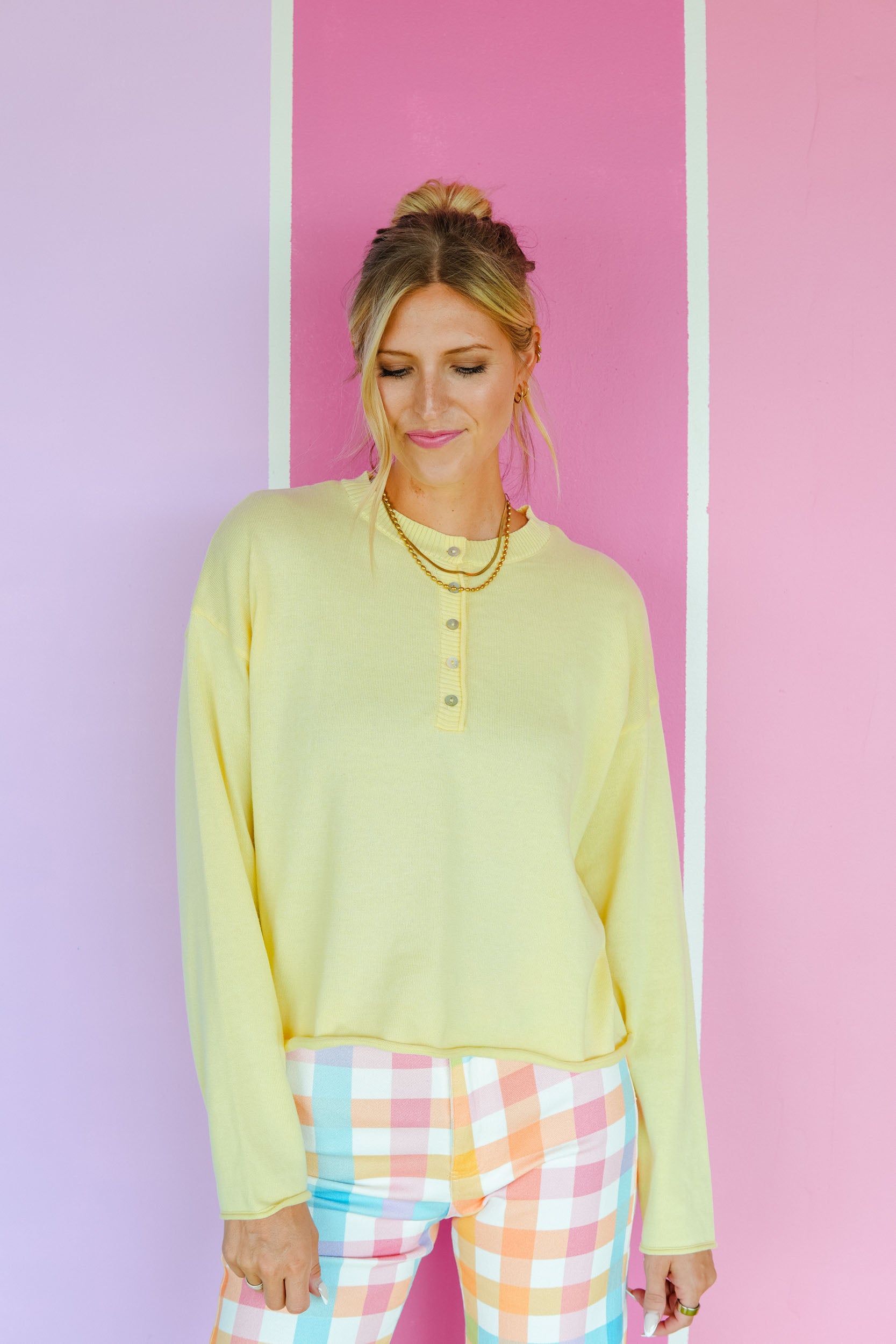 Just Right Henley Sweater