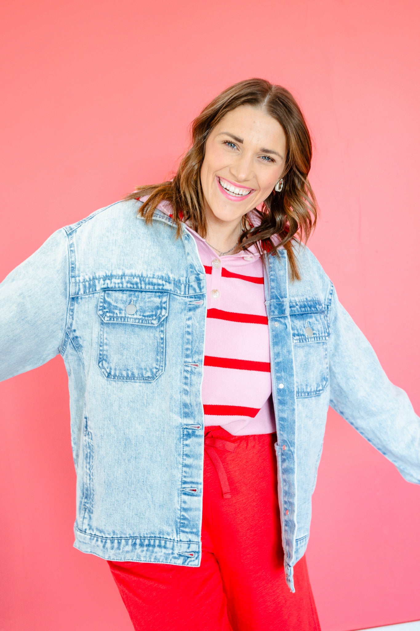 Libby Hooded Half Button Pullover