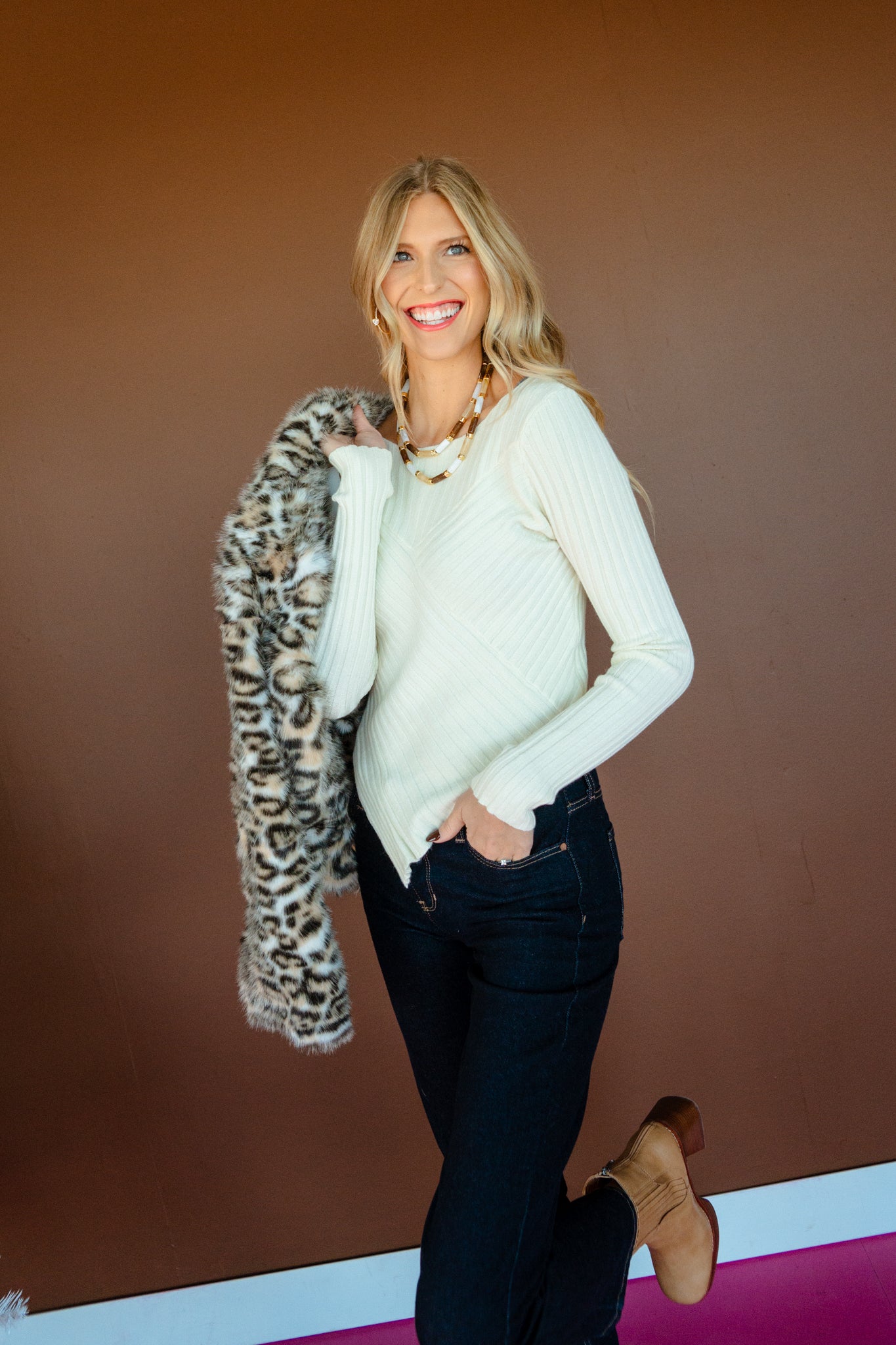 Penny Ribbed Sweater