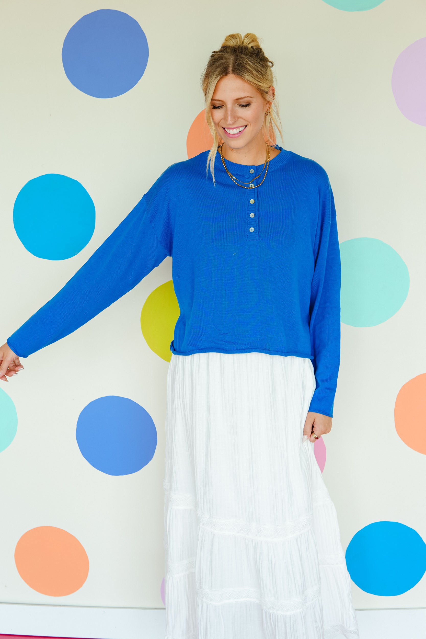 Just Right Henley Sweater