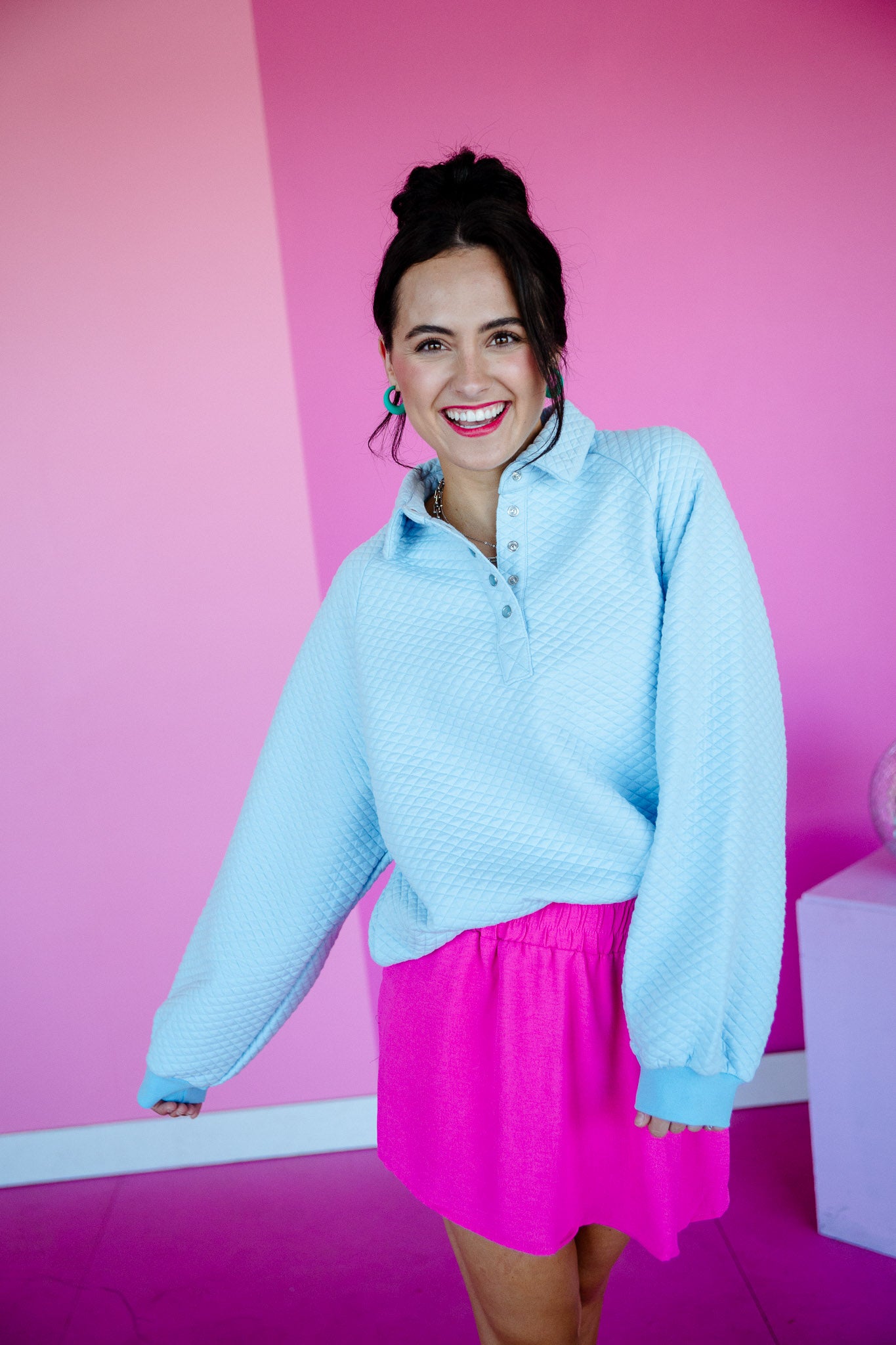 [Ellevate Basics] Monica Balloon Sleeve Pullover