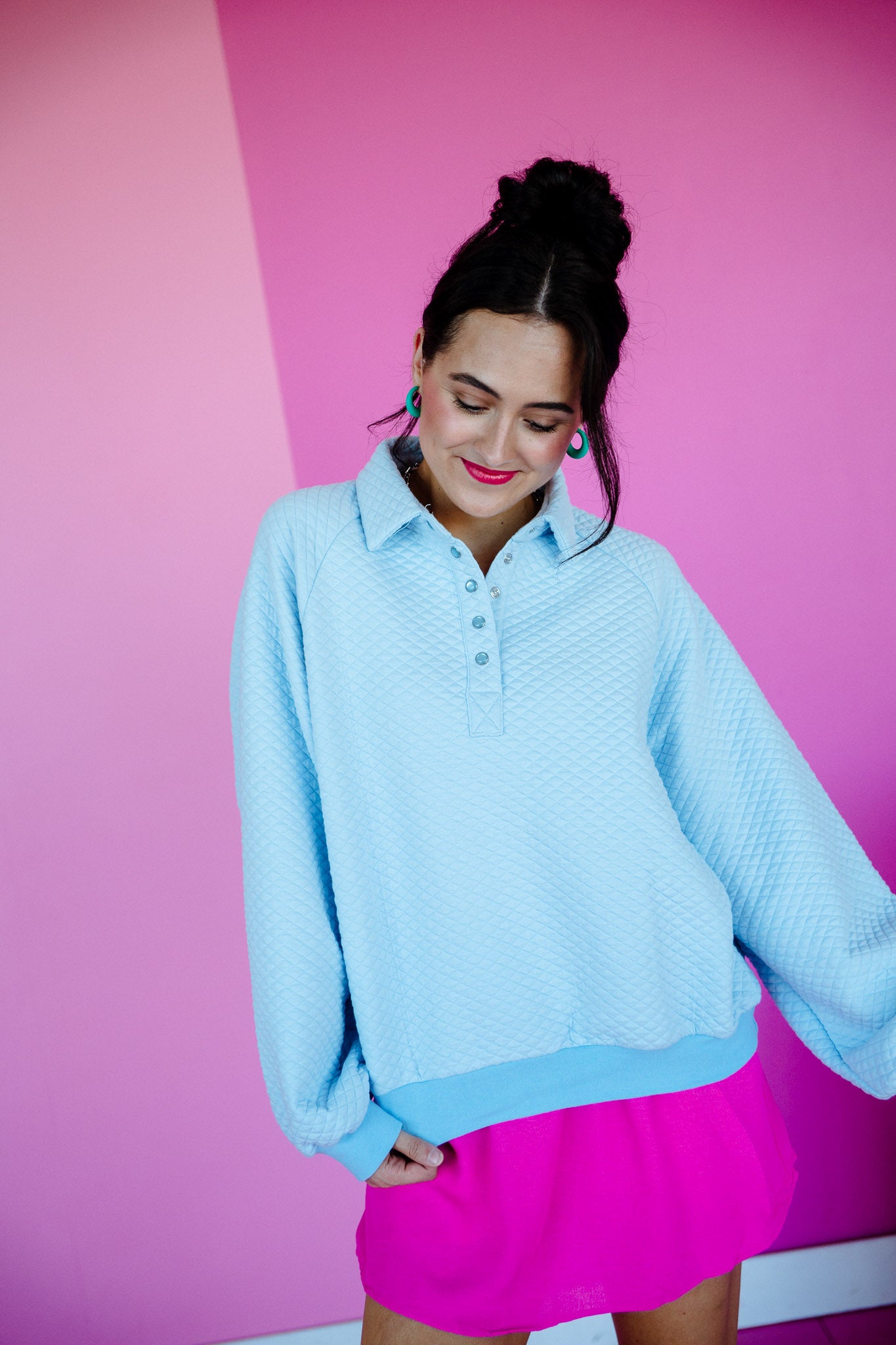 [Ellevate Basics] Monica Balloon Sleeve Pullover