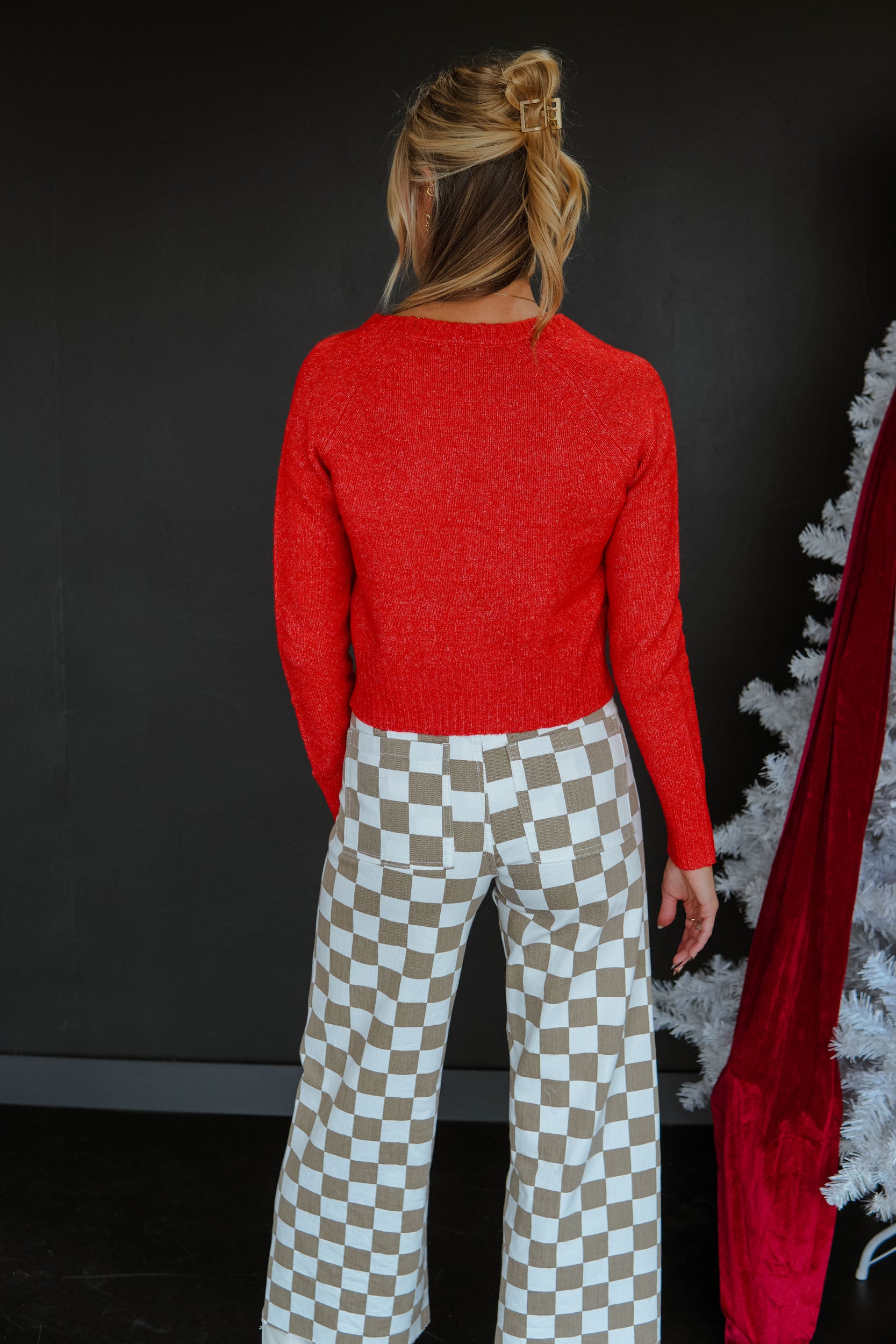 Feels Like Christmas Sweater - Warm Red