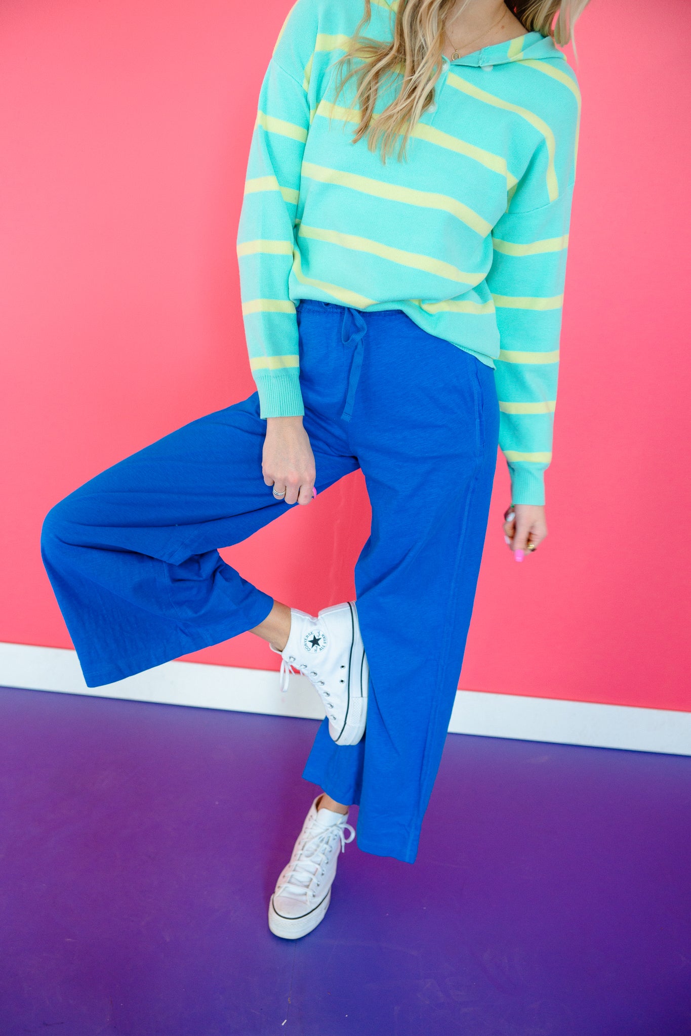 Rachel Cotton Wide Leg Pants