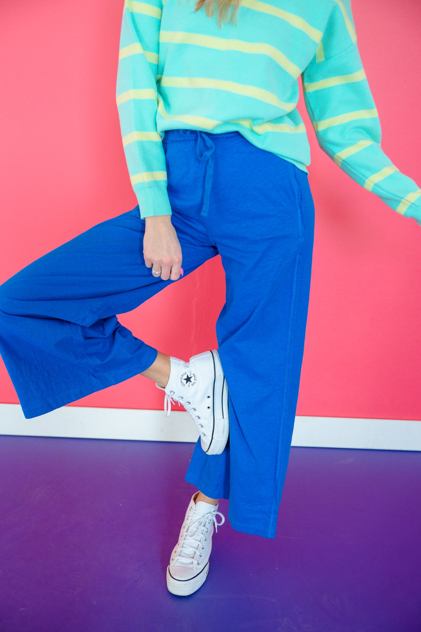 Rachel Cotton Wide Leg Pants