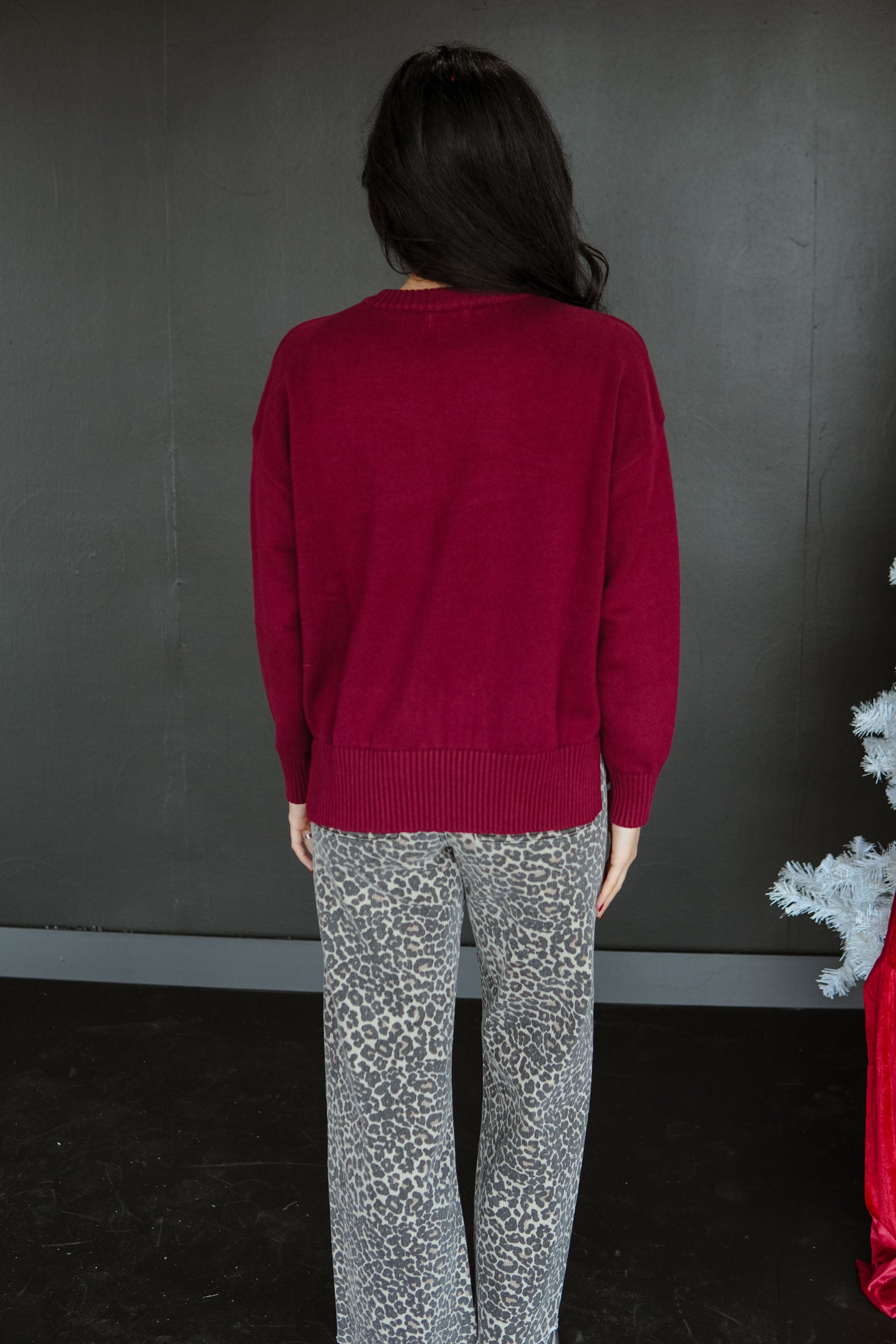 The Jolly Angler Sweater - Wine