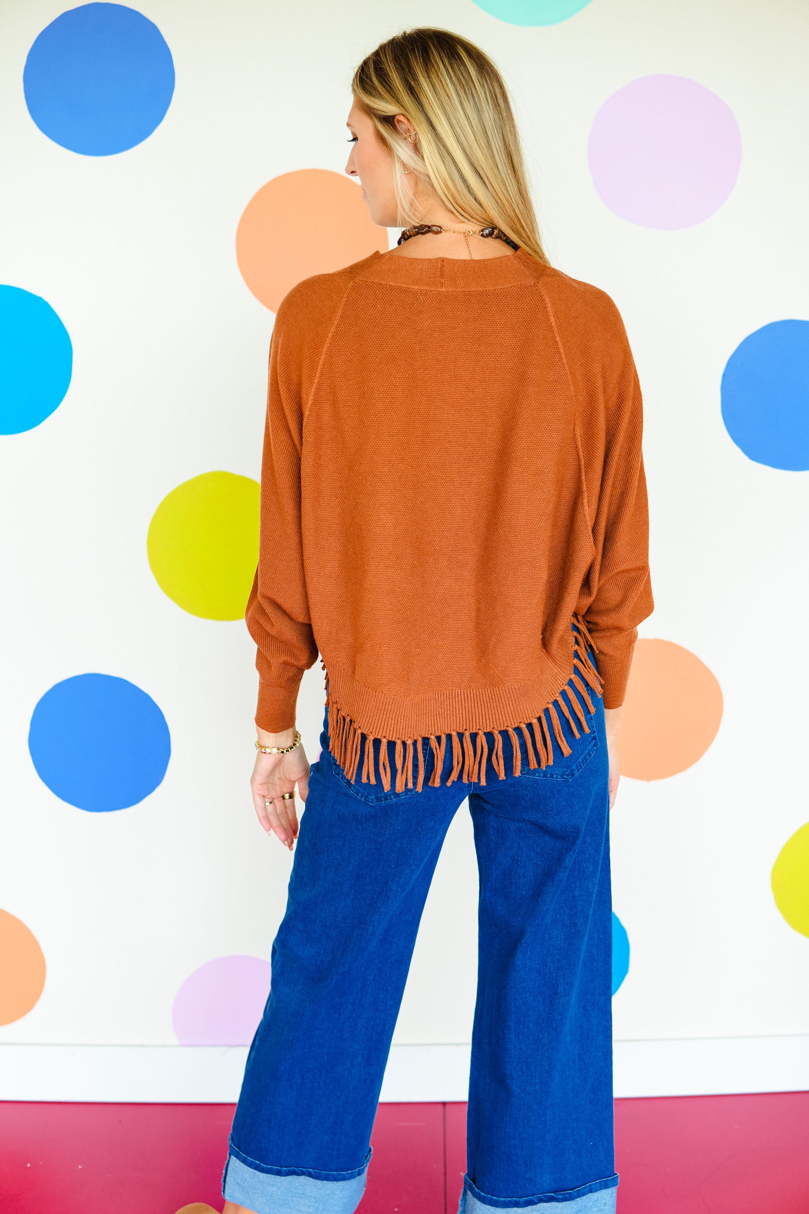 Memory Lane Fringe Hem Cardigan - Tan