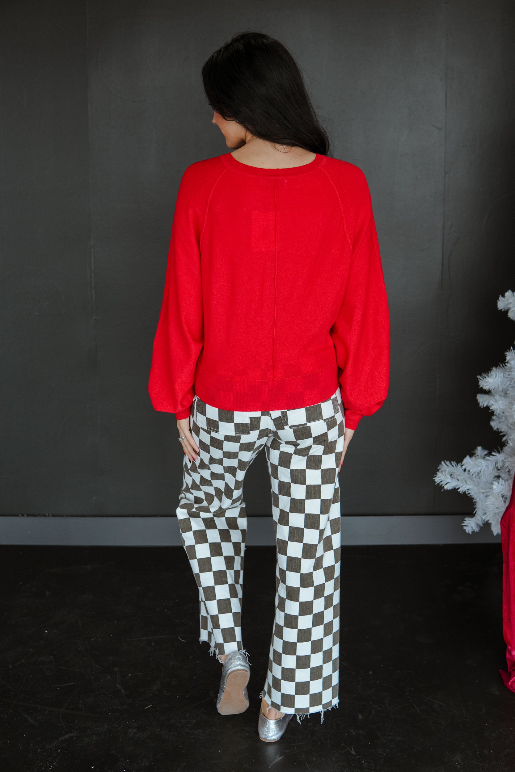 Gwen Henley Sweater - True Red
