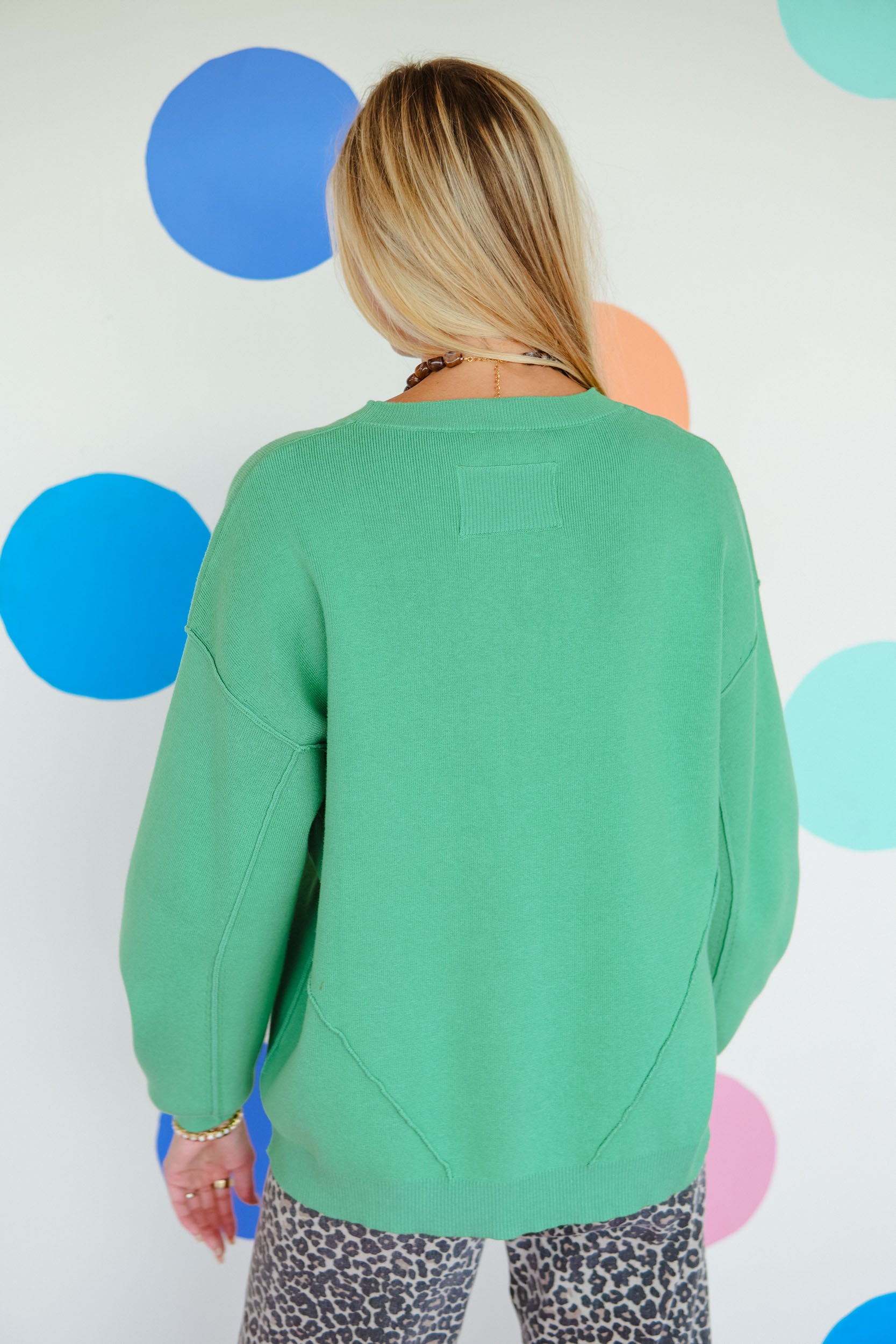 Cozy Does It Dolman Sleeve Sweater - Autumn Green