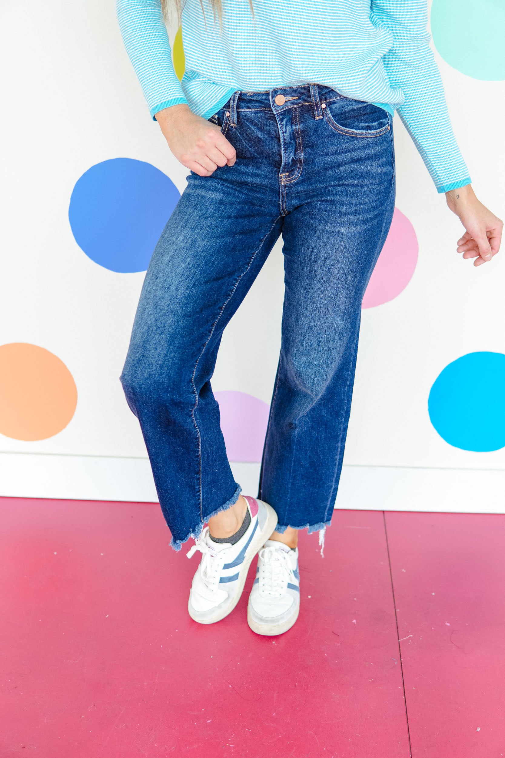 [Risen] Haven Wide Leg Jeans - Dark Wash