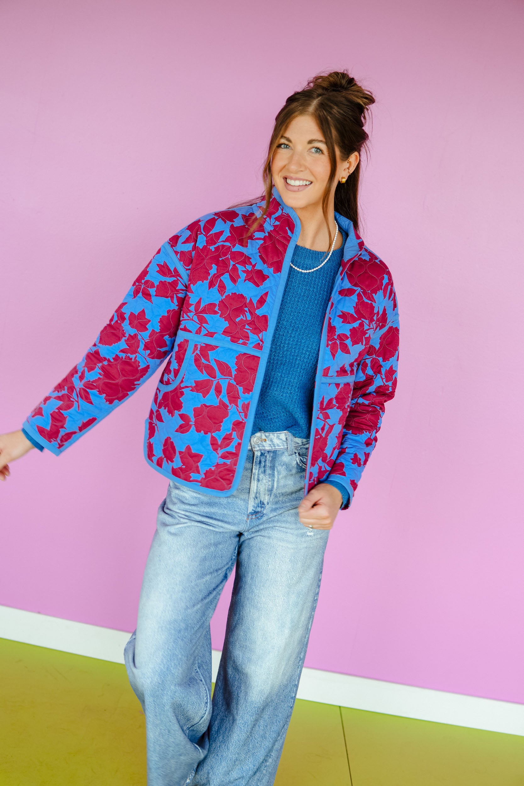[Ellevate Basics] Clare Reversible Quilted Jacket