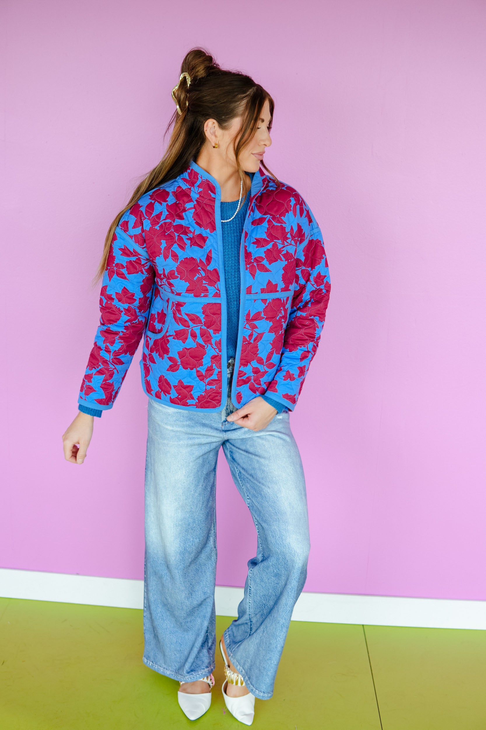 [Ellevate Basics] Clare Reversible Quilted Jacket