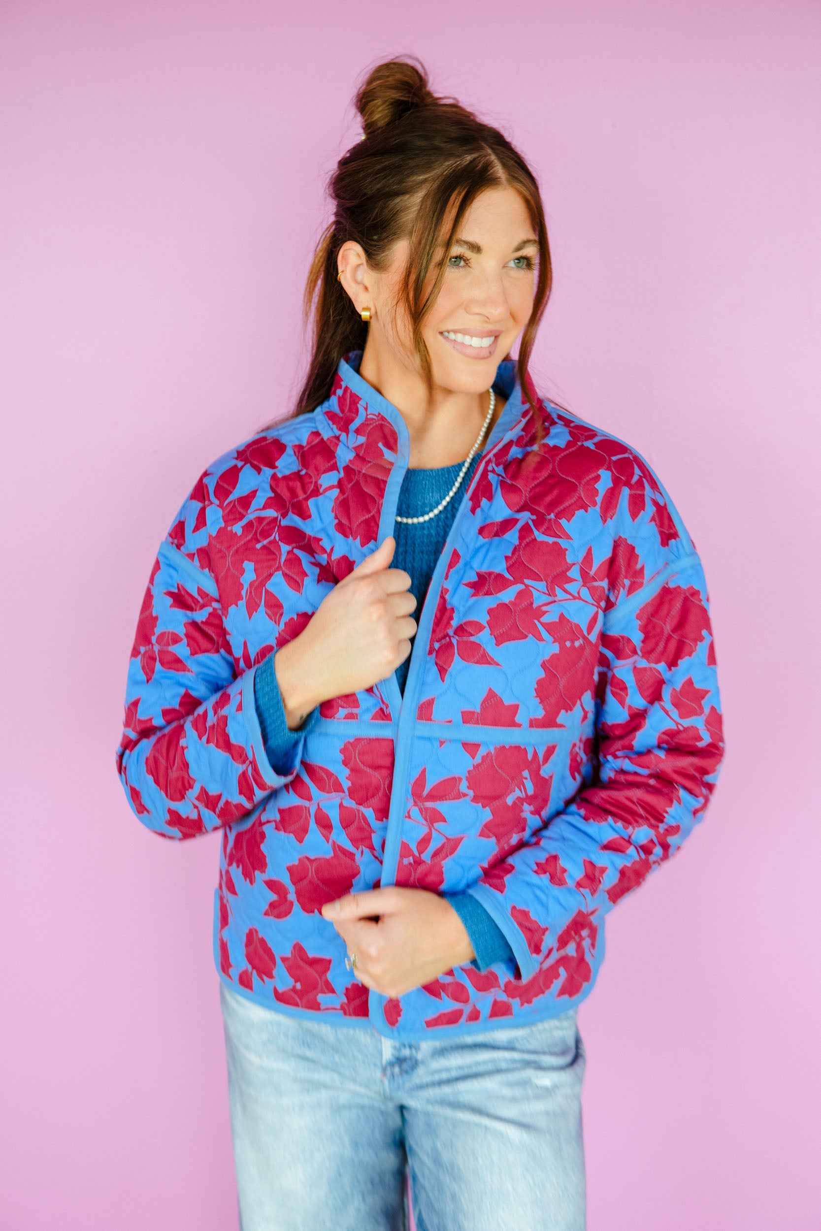 [Ellevate Basics] Clare Reversible Quilted Jacket