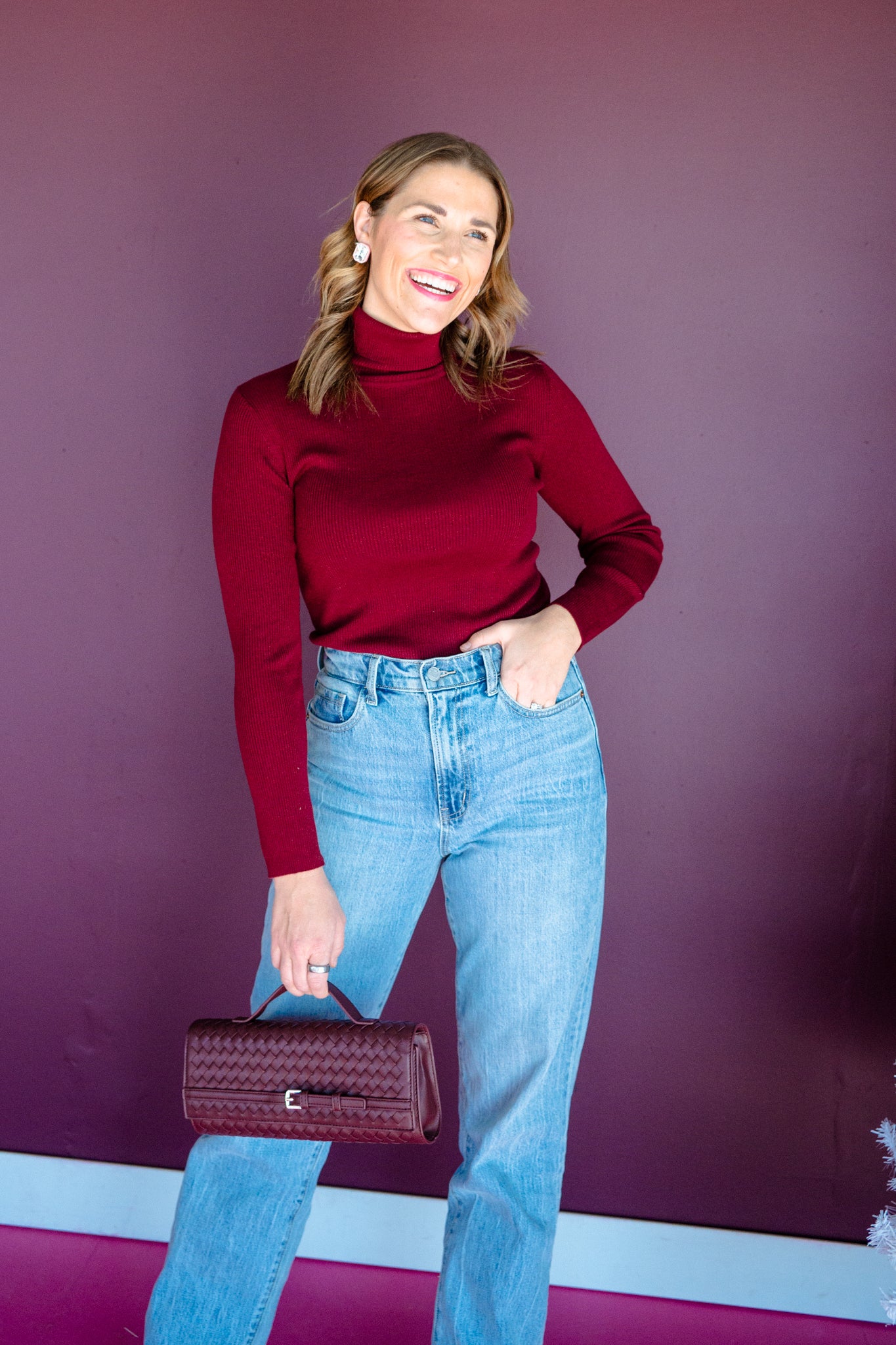 Claudia Ribbed Turtleneck