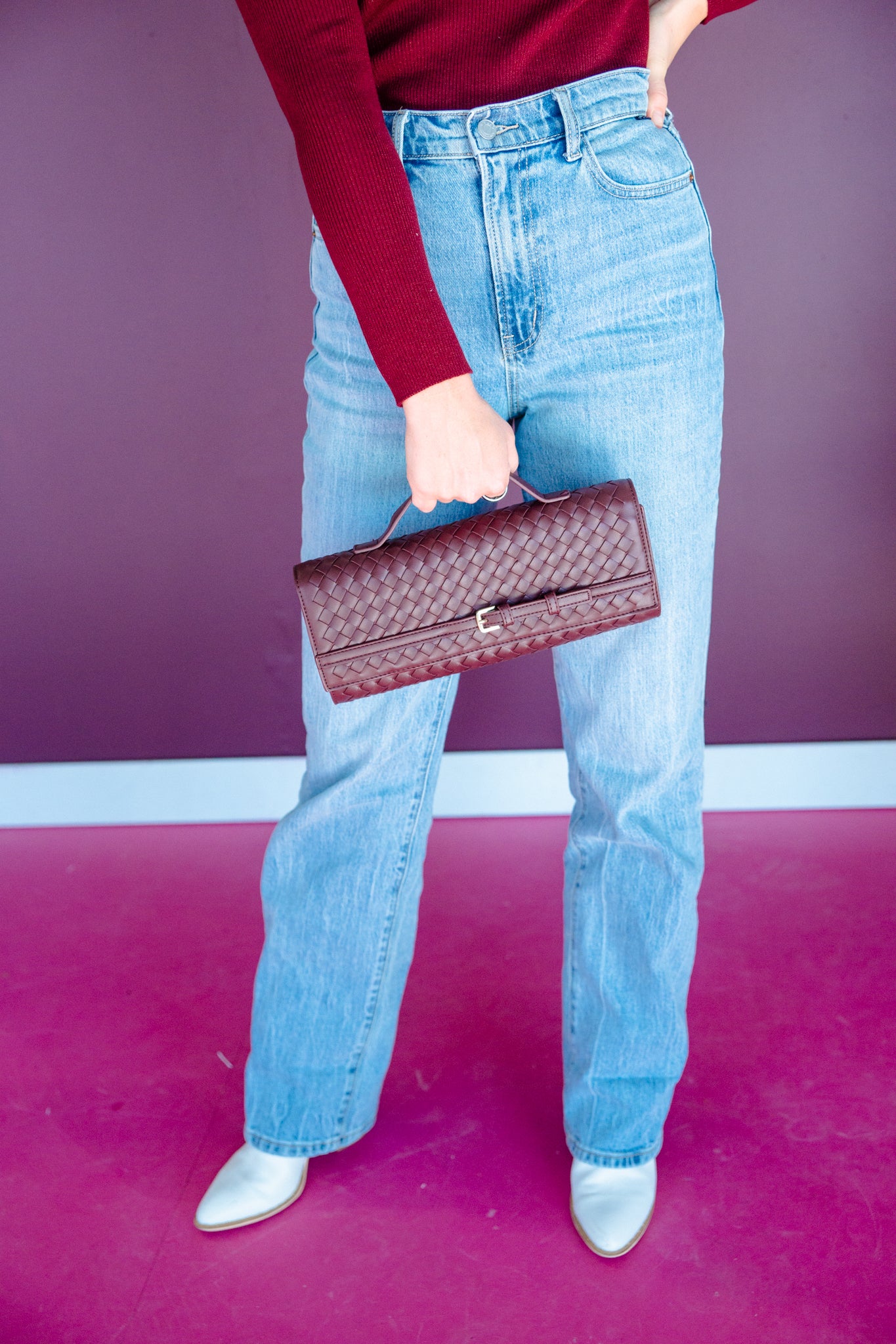 Jody Woven Crossbody Bag