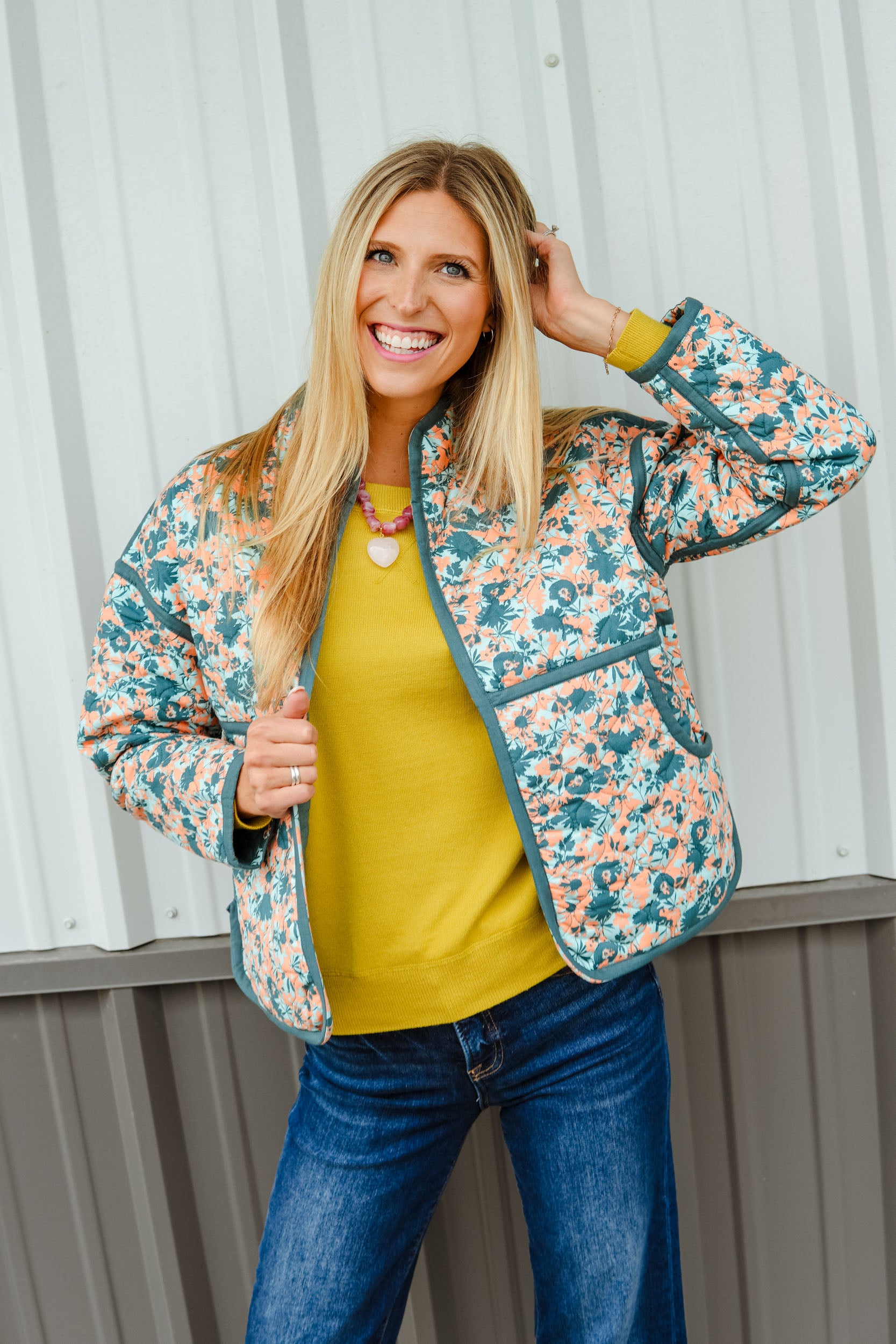 [Ellevate Basics] Clare Reversible Quilted Jacket
