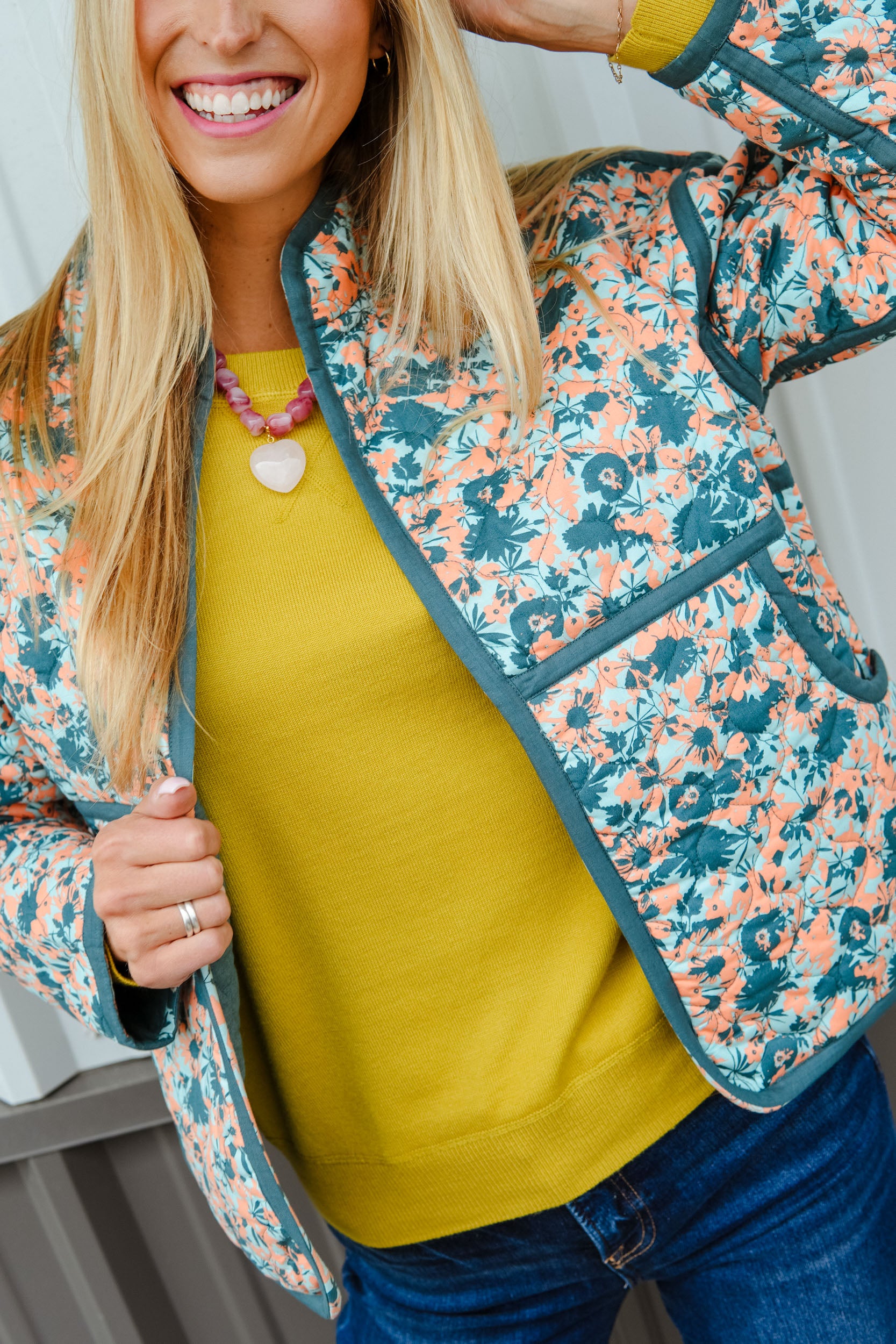 [Ellevate Basics] Clare Reversible Quilted Jacket