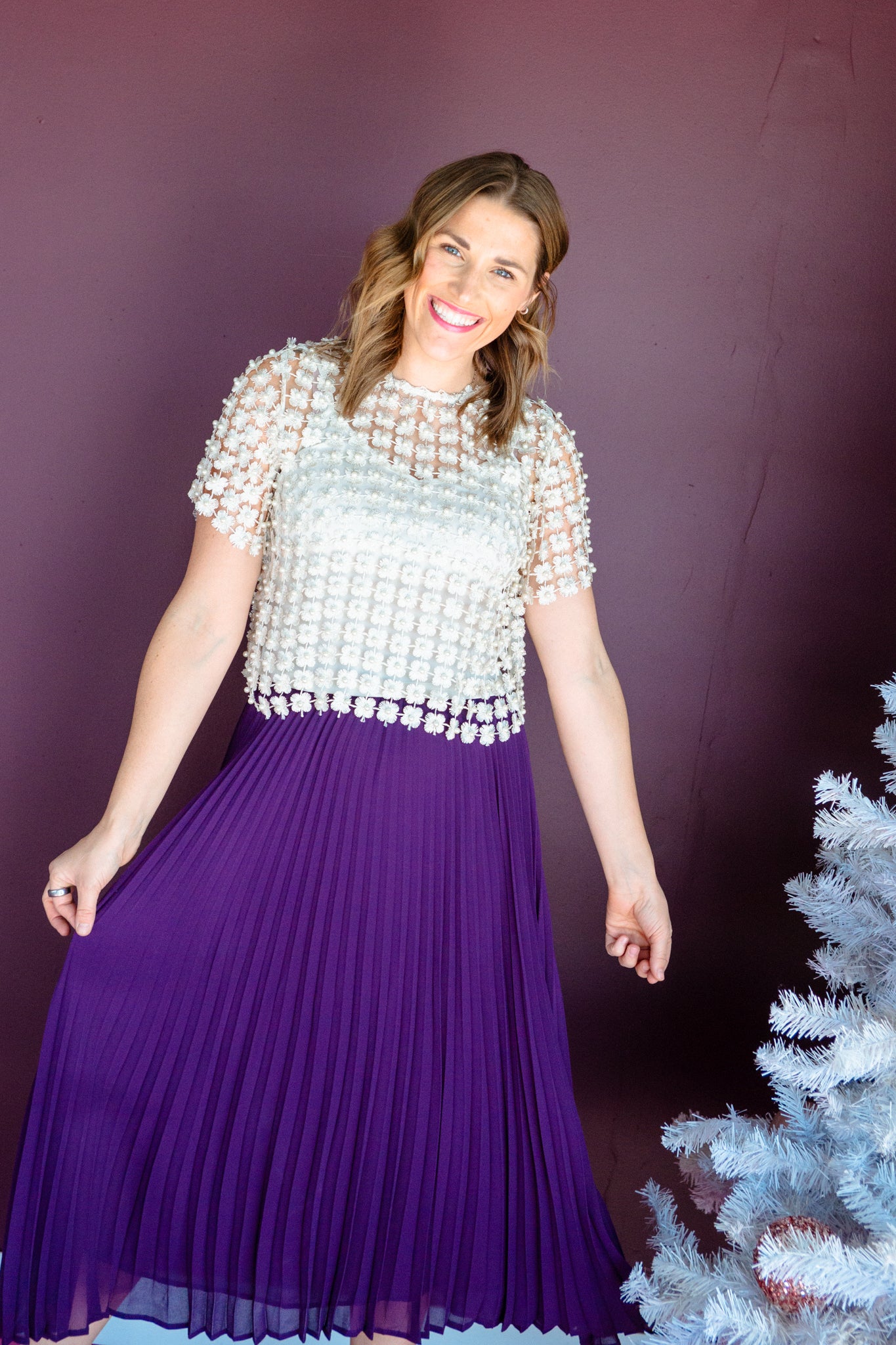 Addie Pearl Detail Blouse