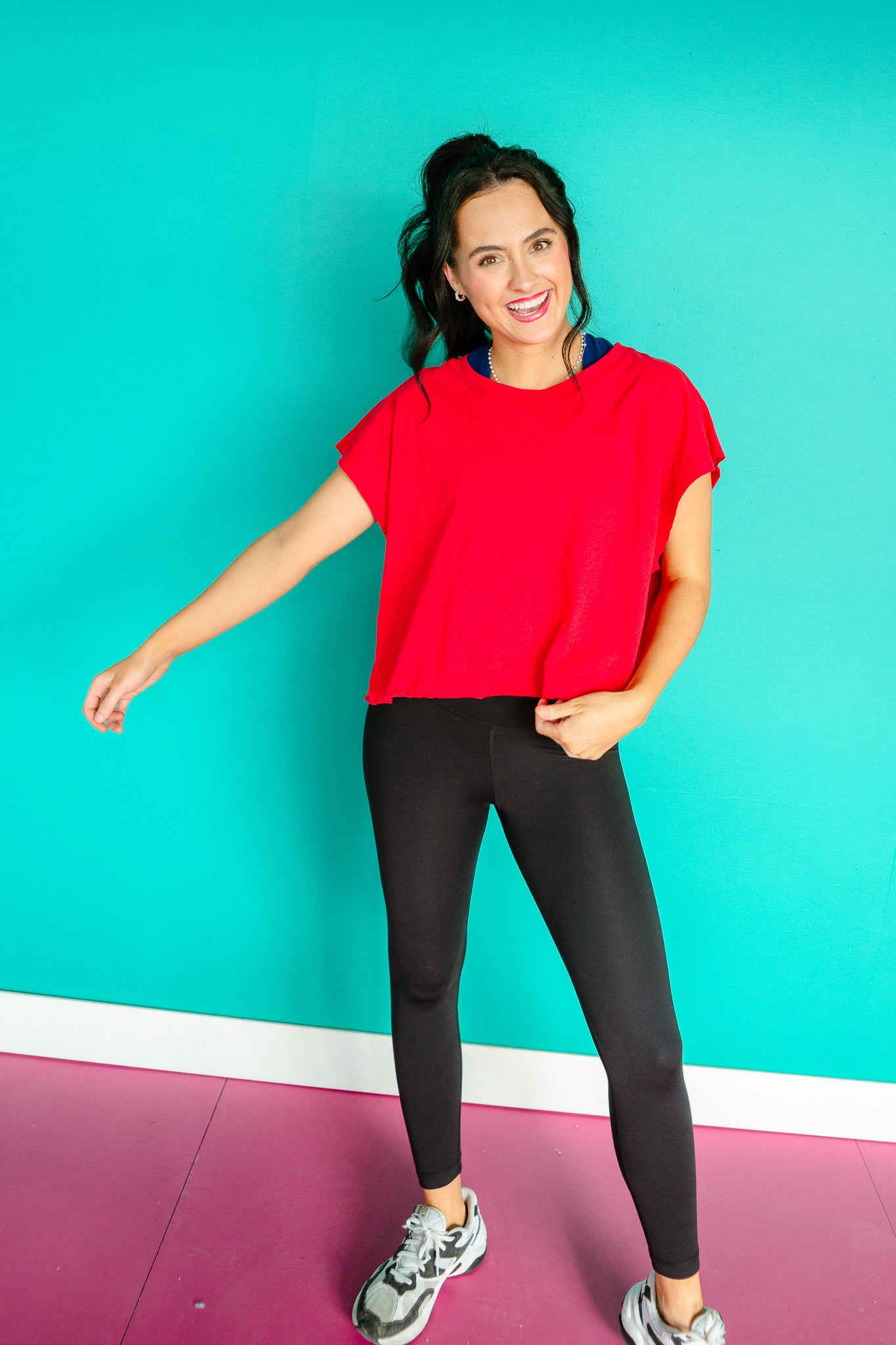 Anna Open Back Slub Tee