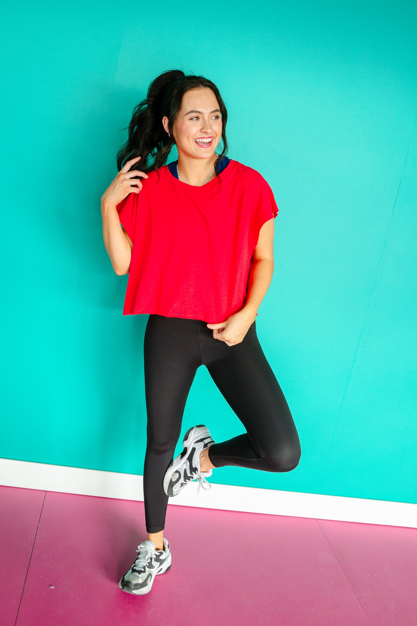 Anna Open Back Slub Tee