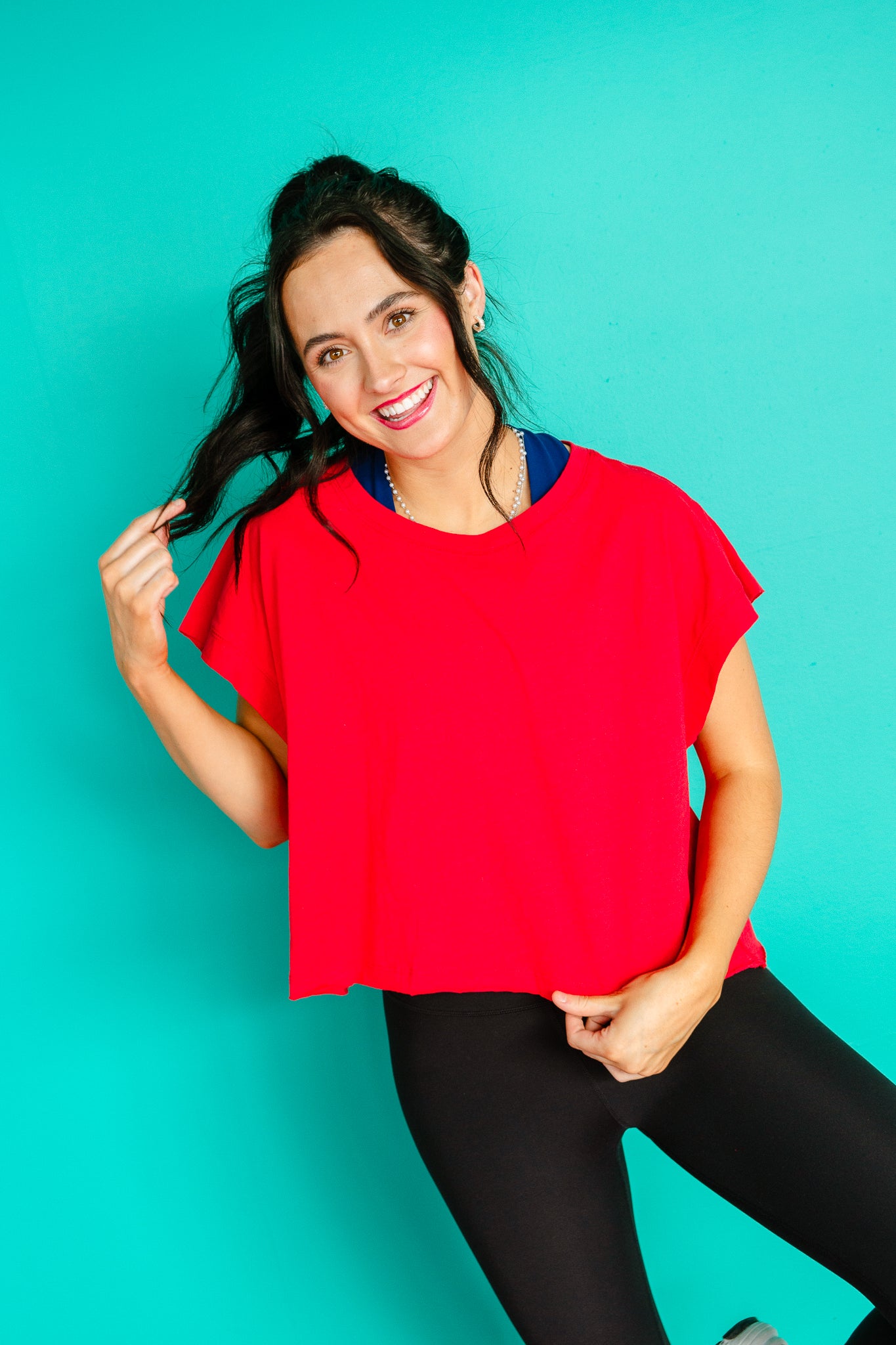 Anna Open Back Slub Tee