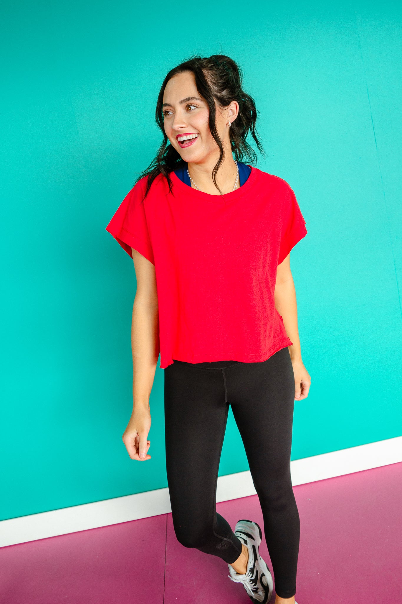 Anna Open Back Slub Tee