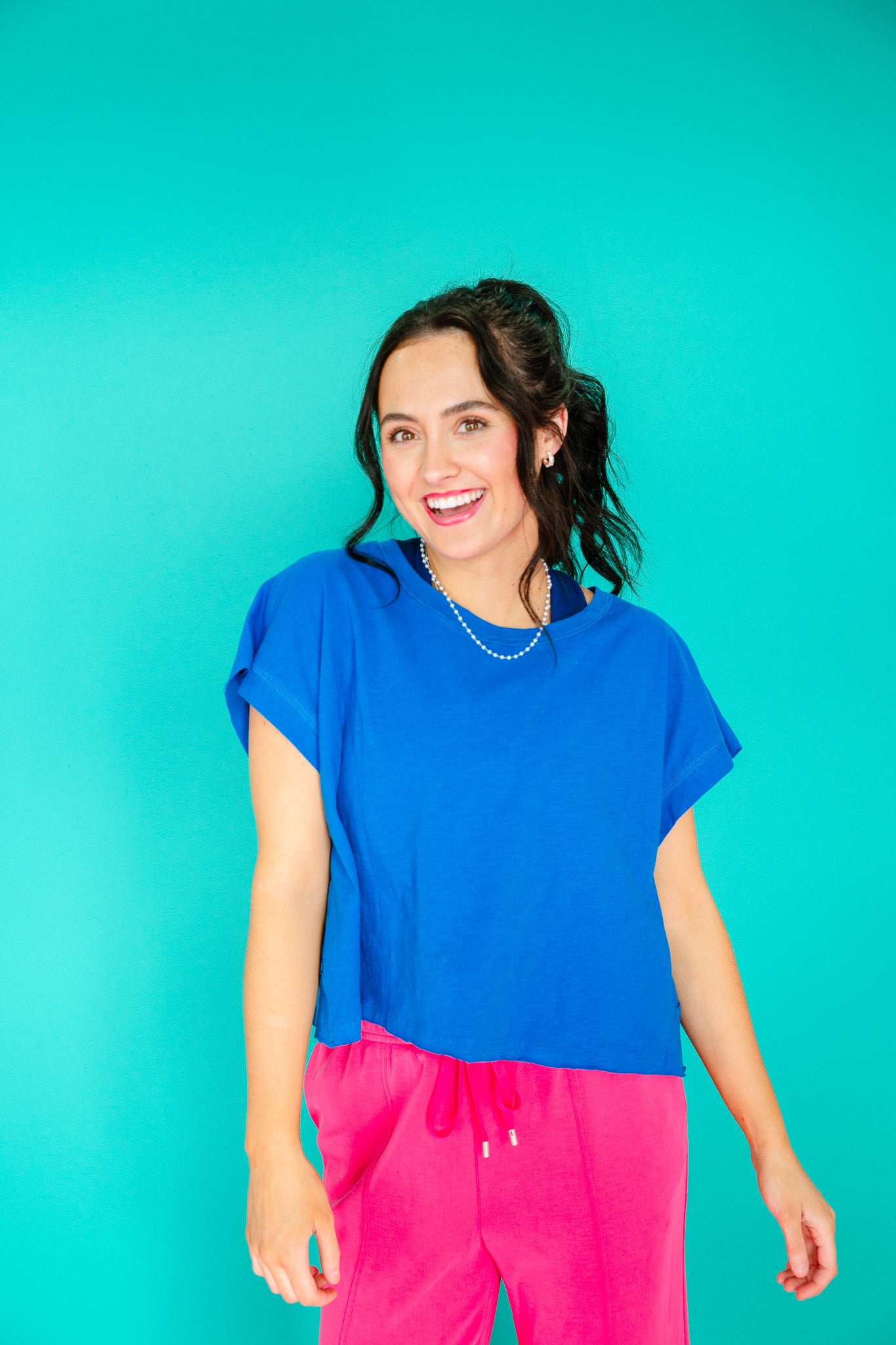 Anna Open Back Slub Tee