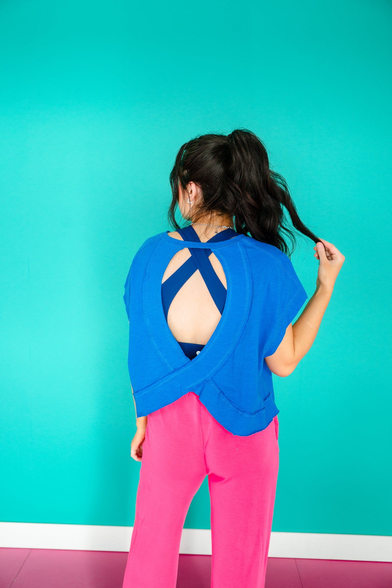 Anna Open Back Slub Tee