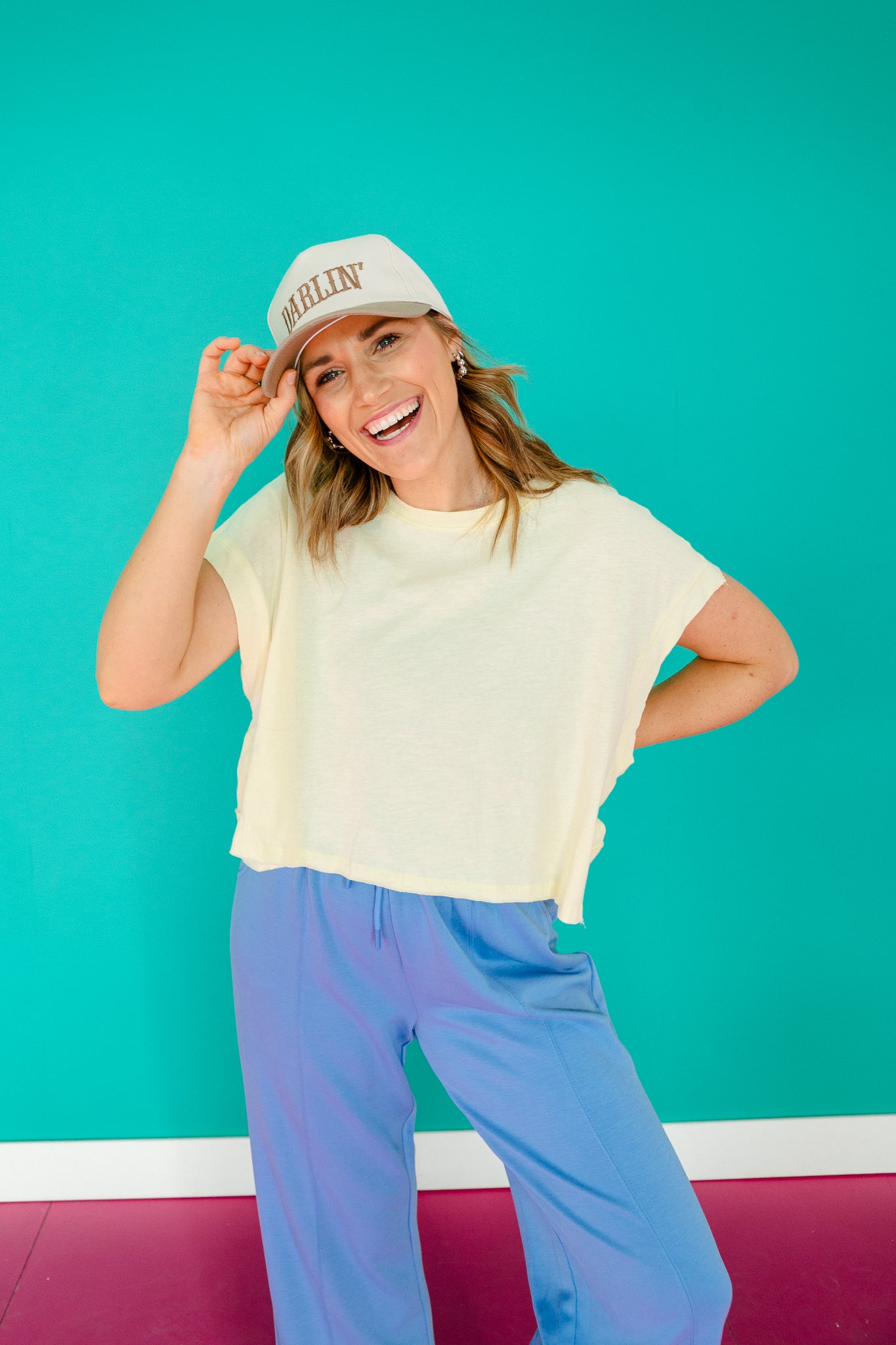 Anna Open Back Slub Tee