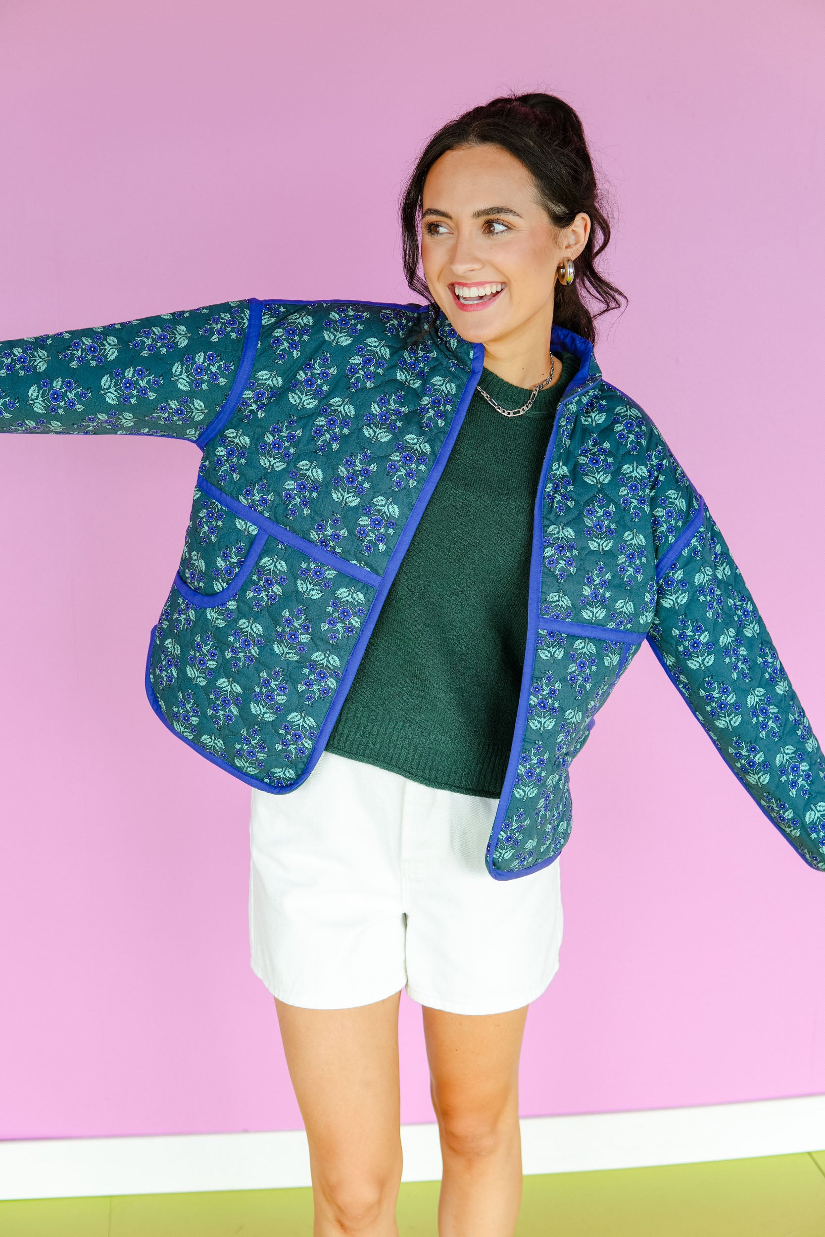 [Ellevate Basics] Clare Reversible Quilted Jacket
