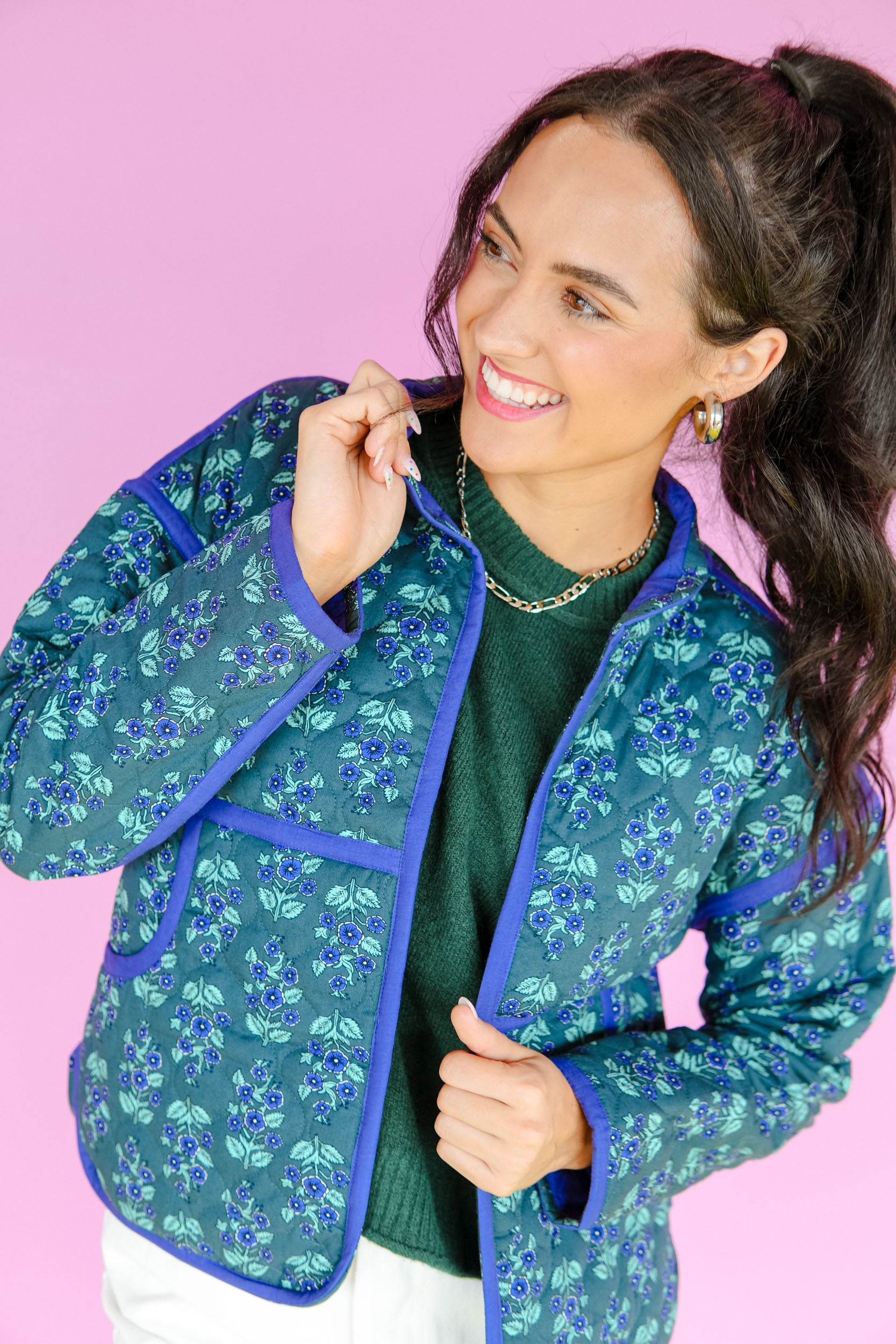 [Ellevate Basics] Clare Reversible Quilted Jacket