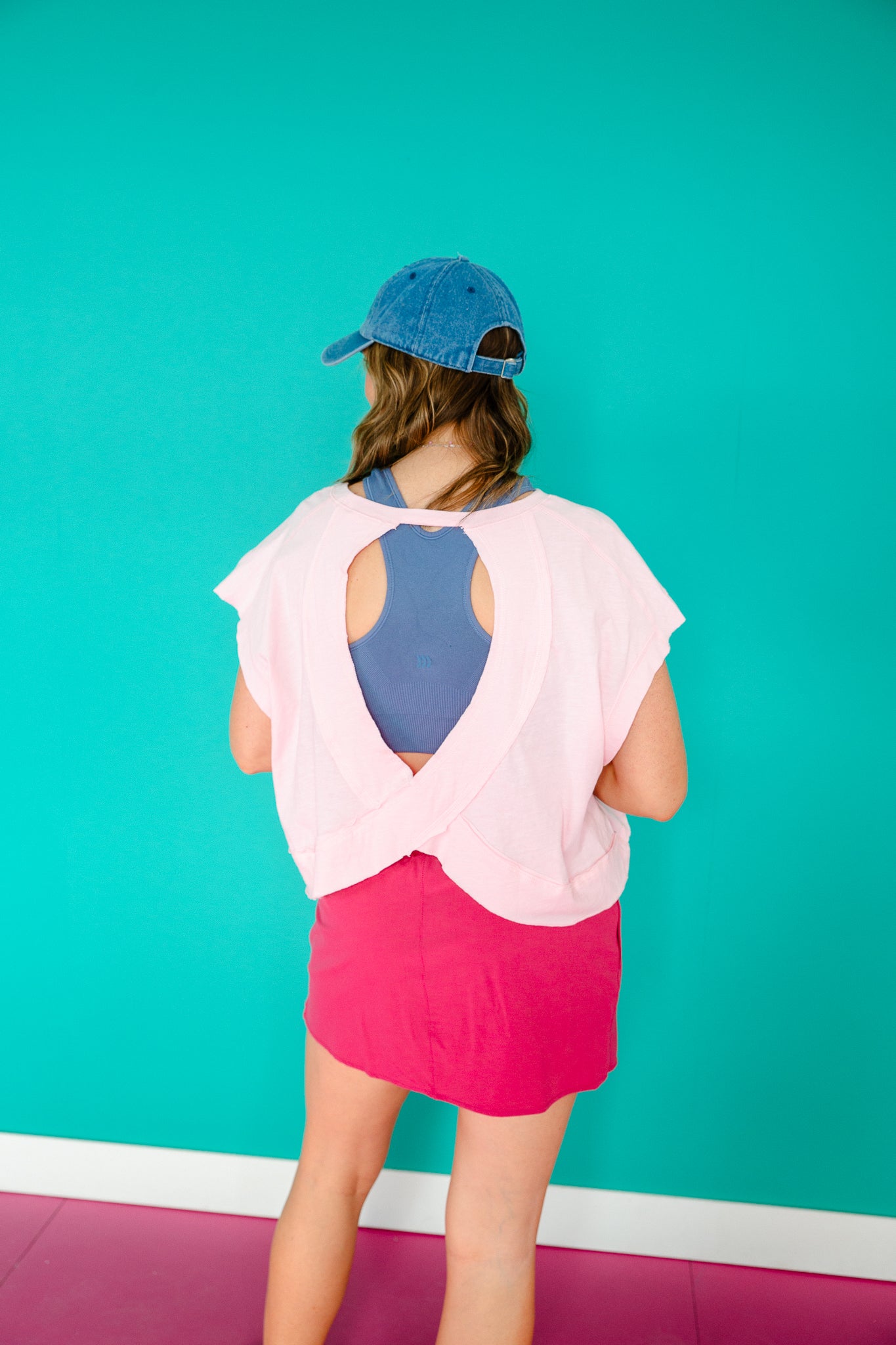 Anna Open Back Slub Tee