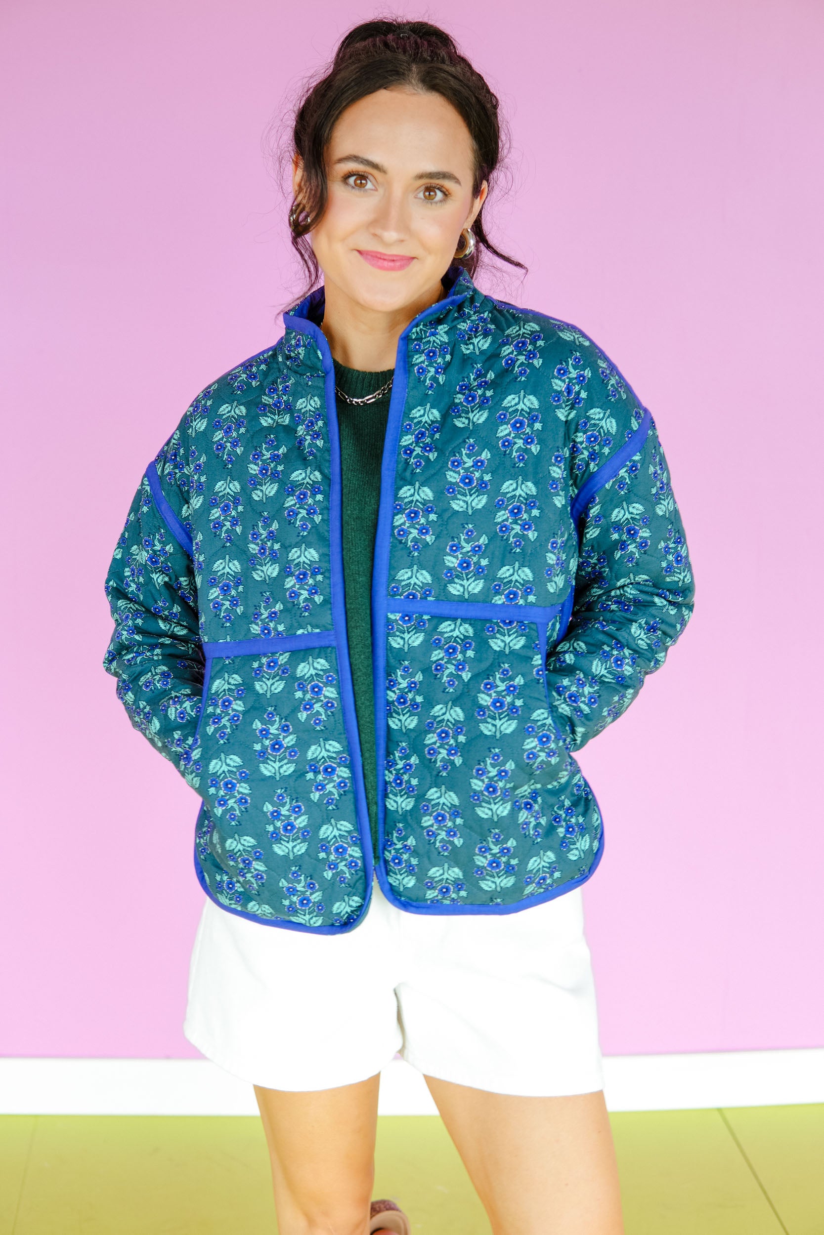 [Ellevate Basics] Clare Reversible Quilted Jacket