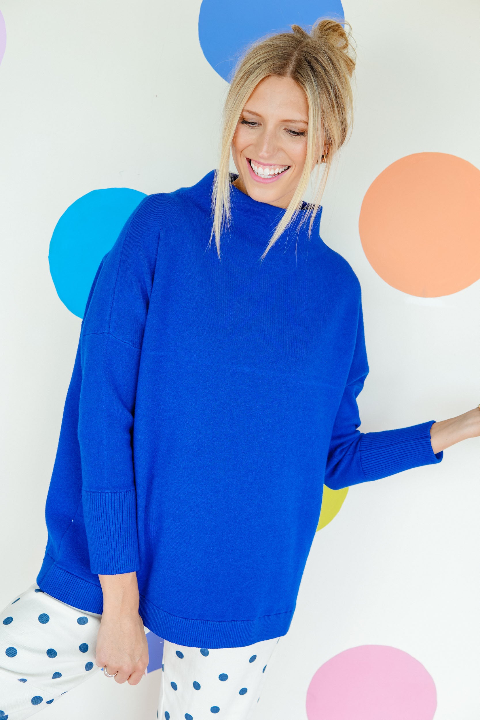 [Ellevate Basics] Serena Luxe Loft Neck Sweater