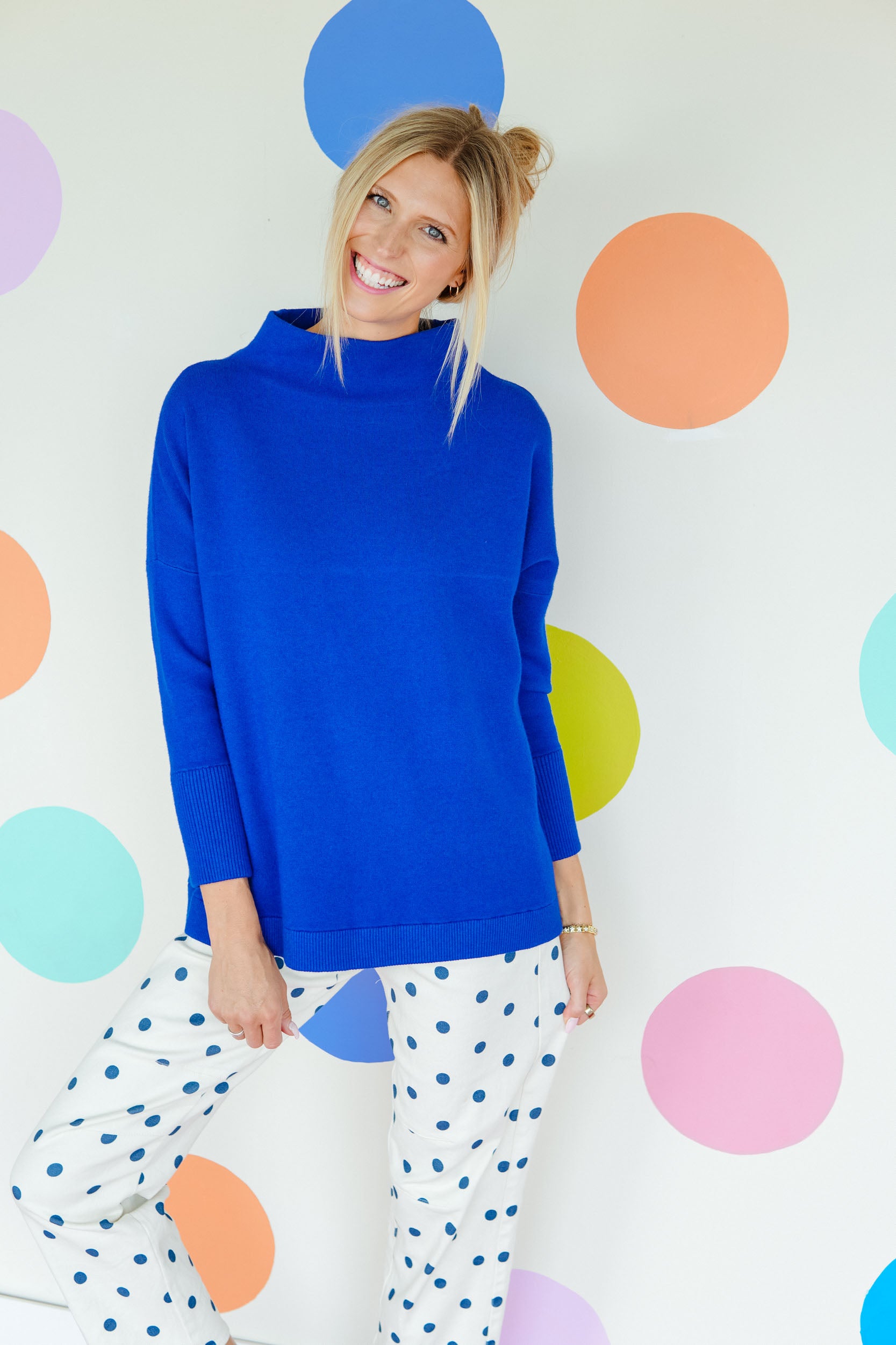[Ellevate Basics] Serena Luxe Loft Neck Sweater