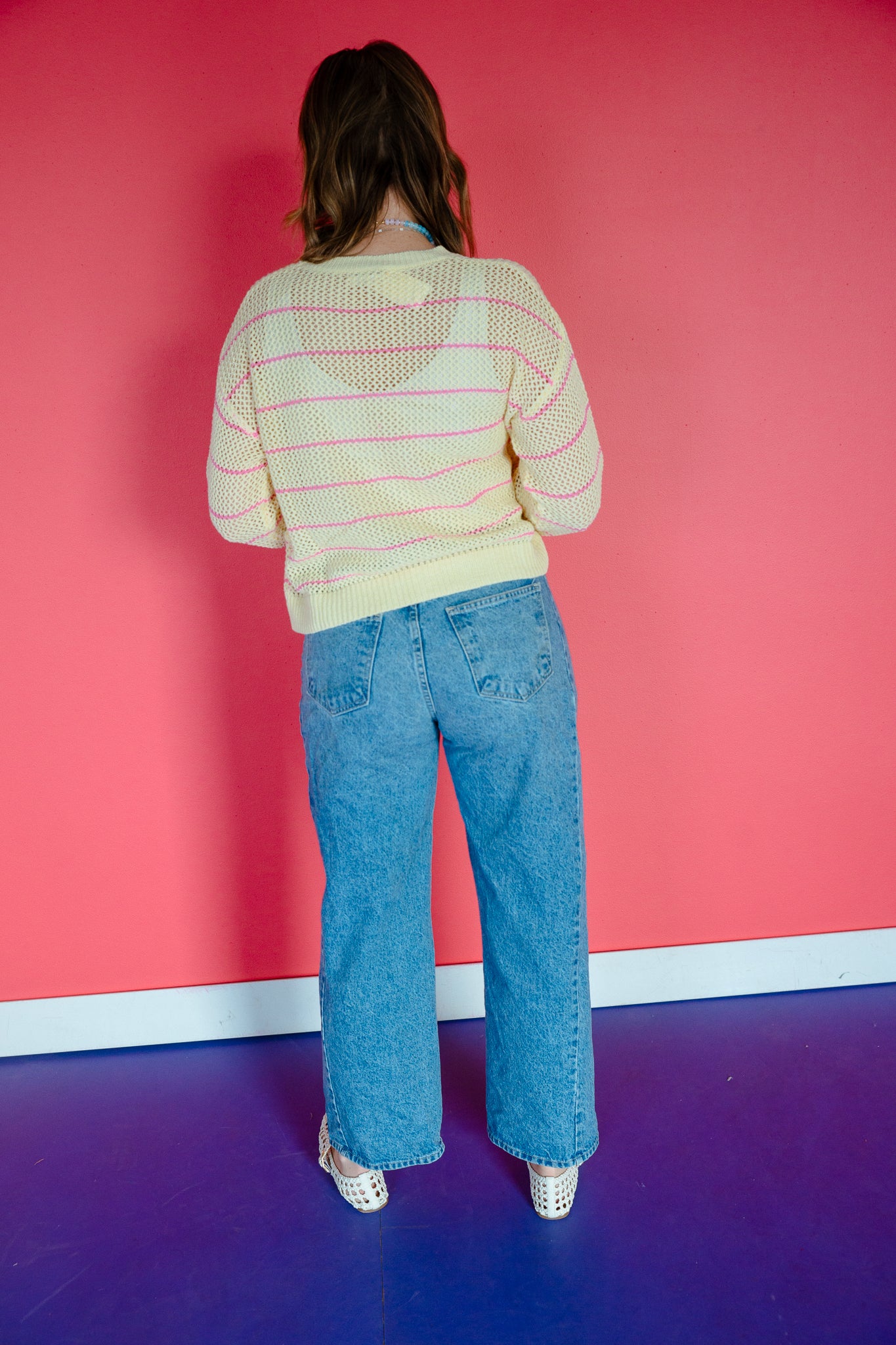 Melina Open Knit Sweater