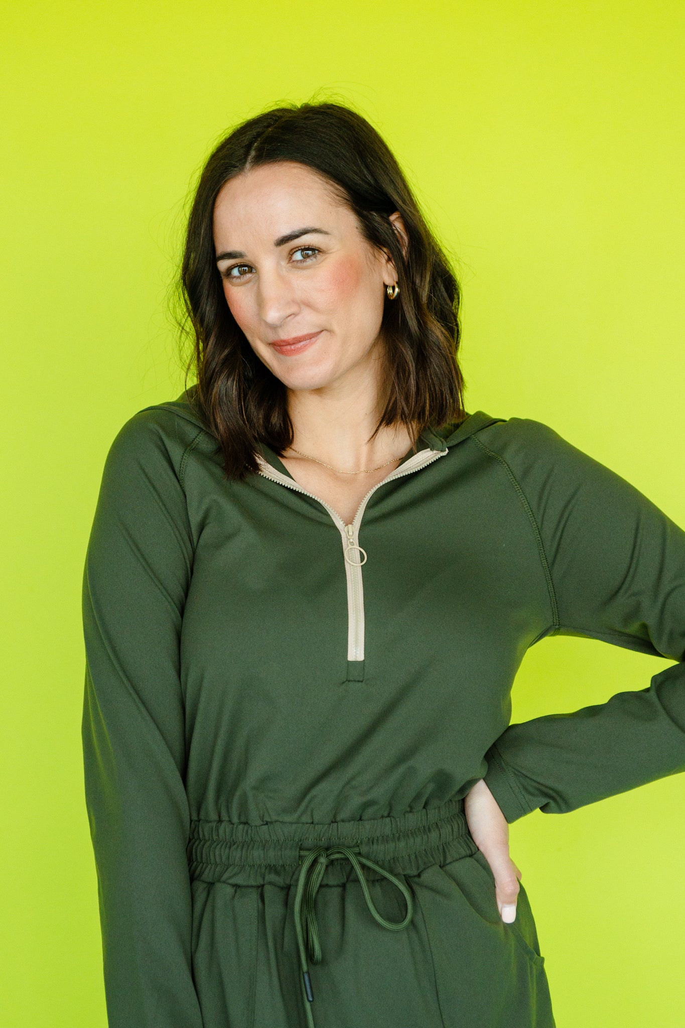 [Ellevate Basics] Andi Zip Athleisure Dress