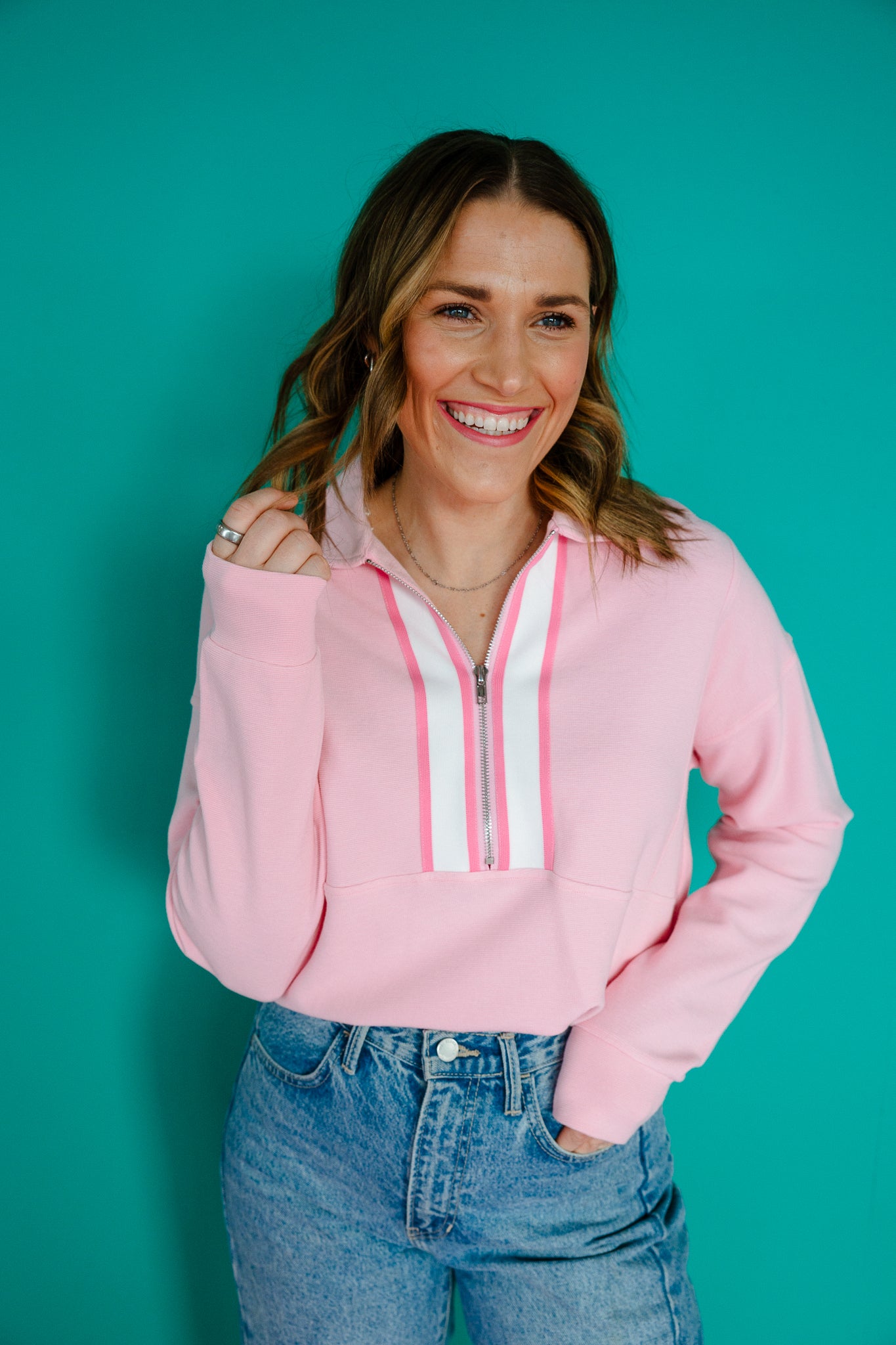 Willa Collared Half Zip Pullover