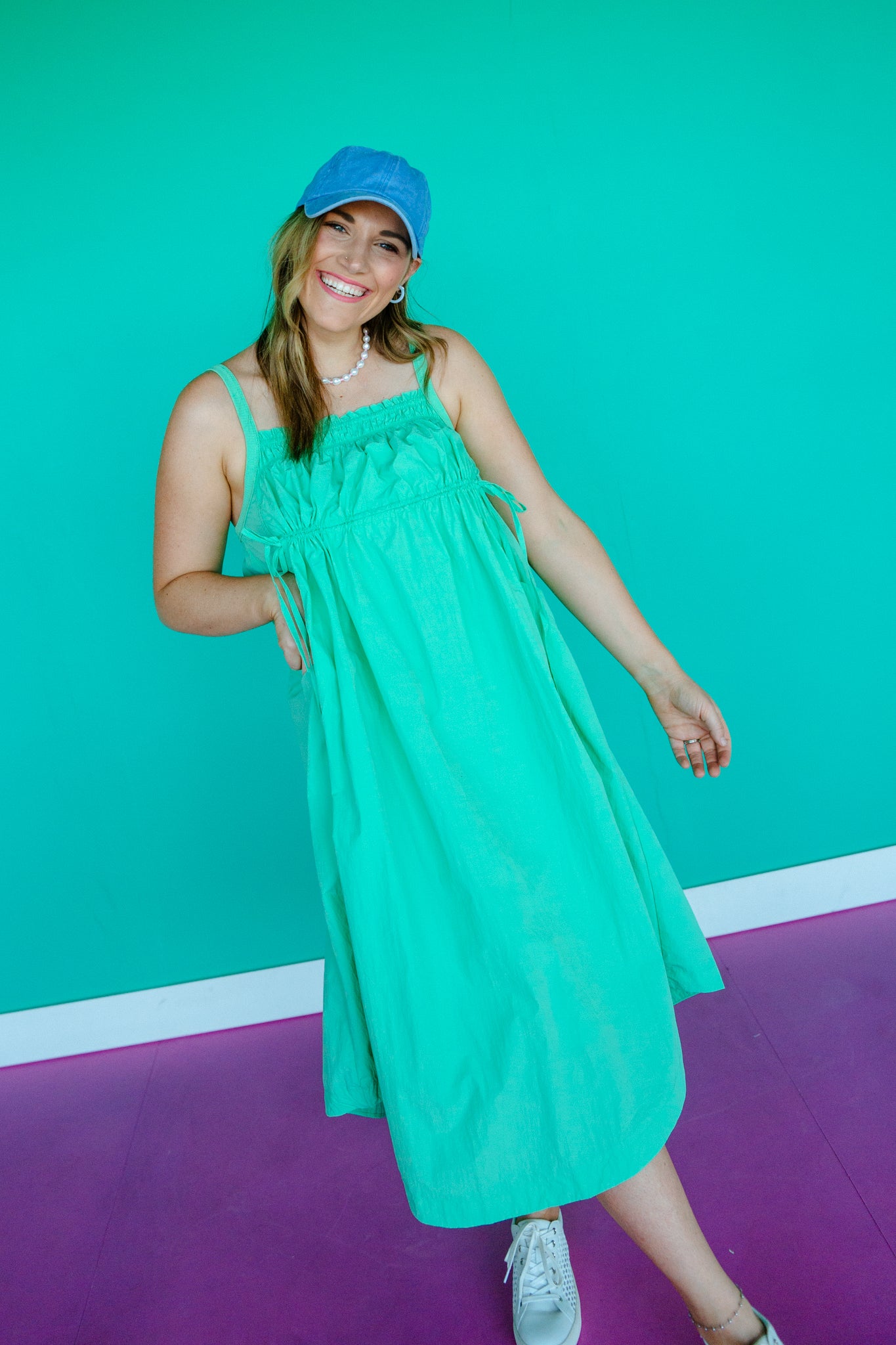 Inez Flowy Midi Dress - Jade Jade - Summer / Medium Inez Flowy Midi Dress - Jade Jade - Summer / Medium