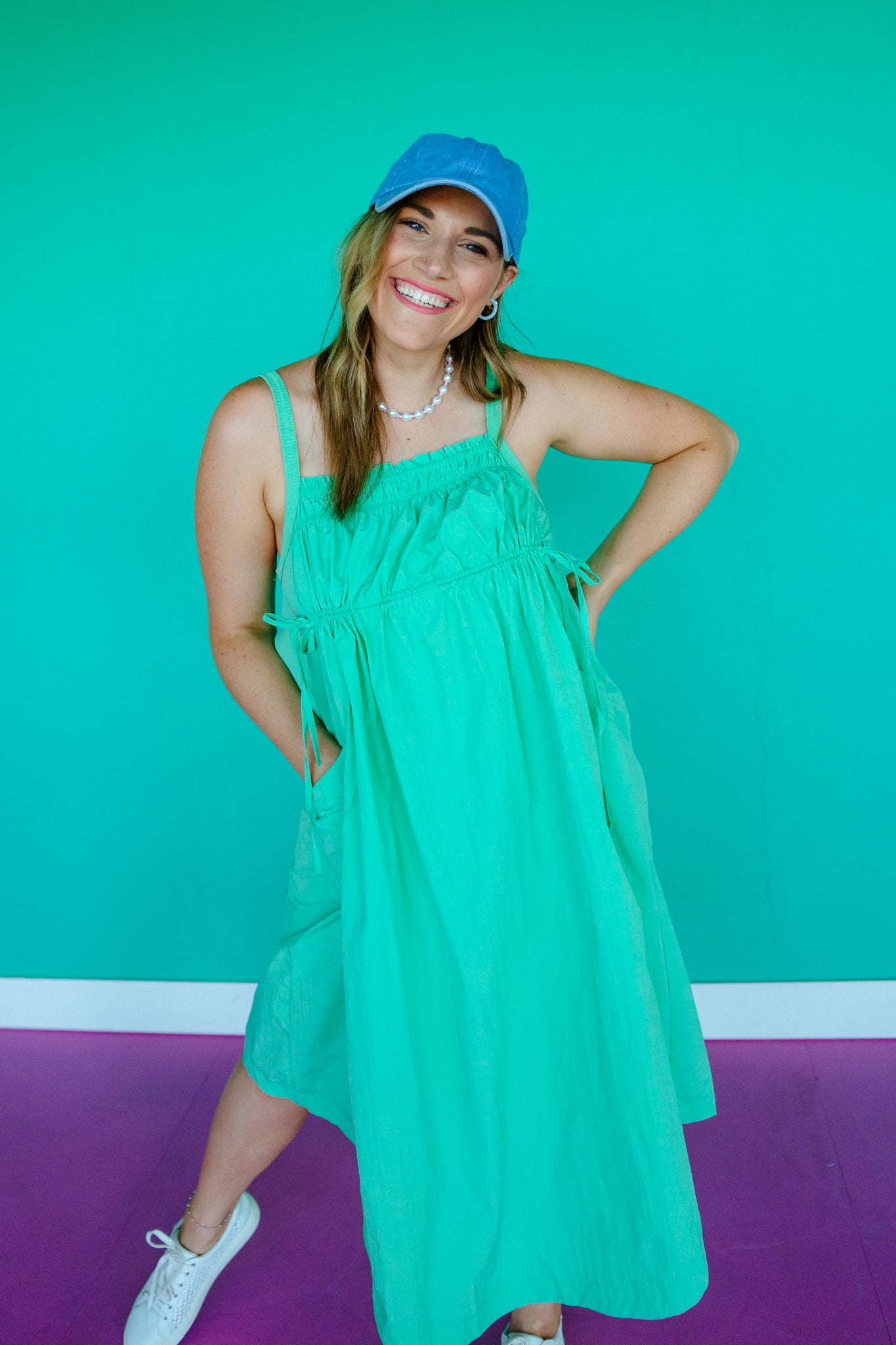 Inez Flowy Midi Dress - Jade Jade - Summer / Medium Inez Flowy Midi Dress - Jade Jade - Summer / Medium