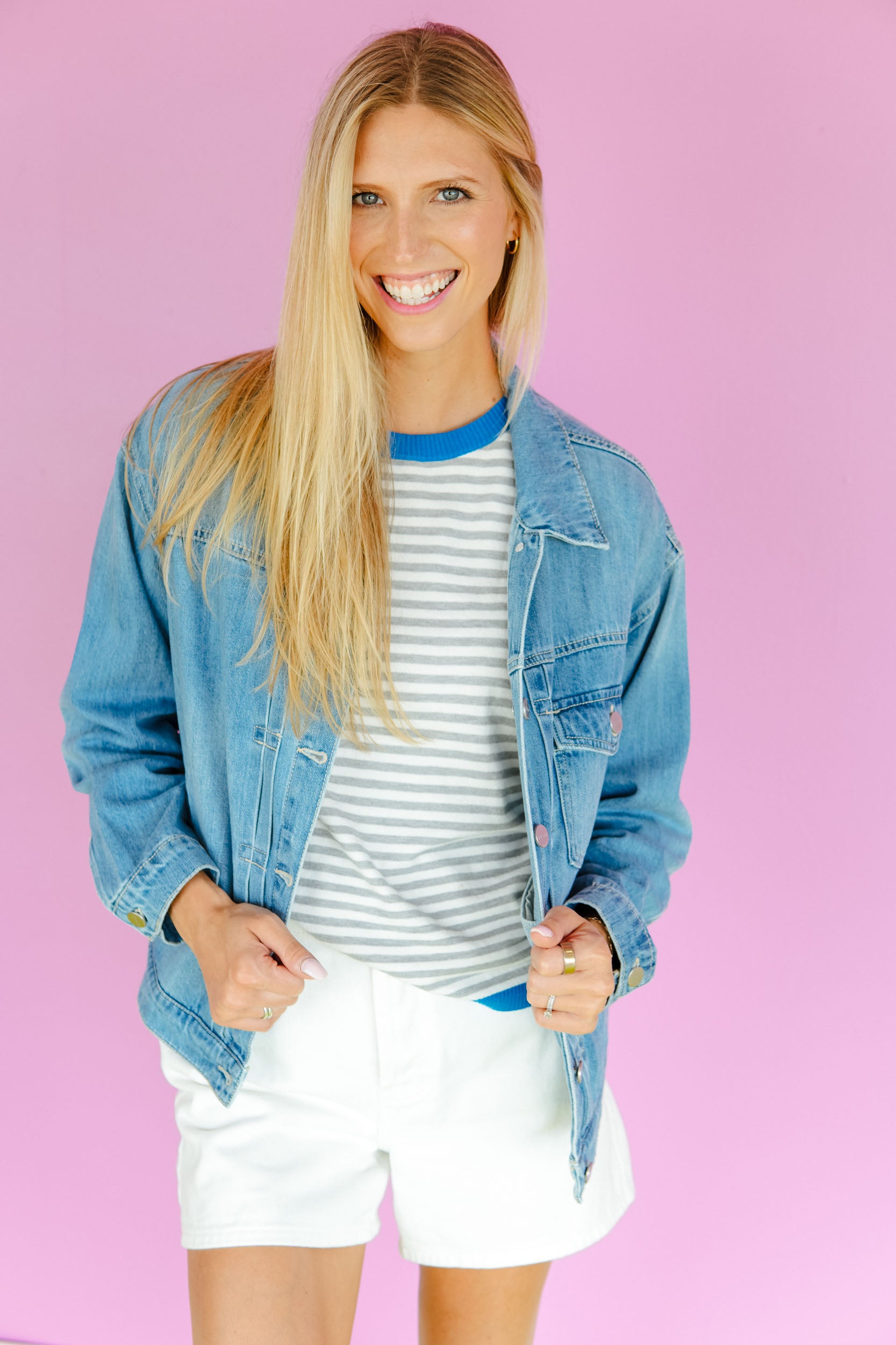 She's a Classic Denim Jacket - Light Wash