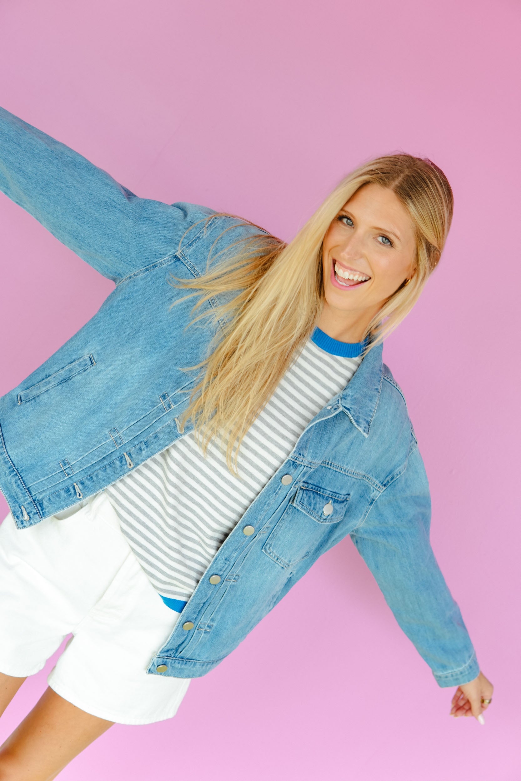 She's a Classic Denim Jacket - Light Wash