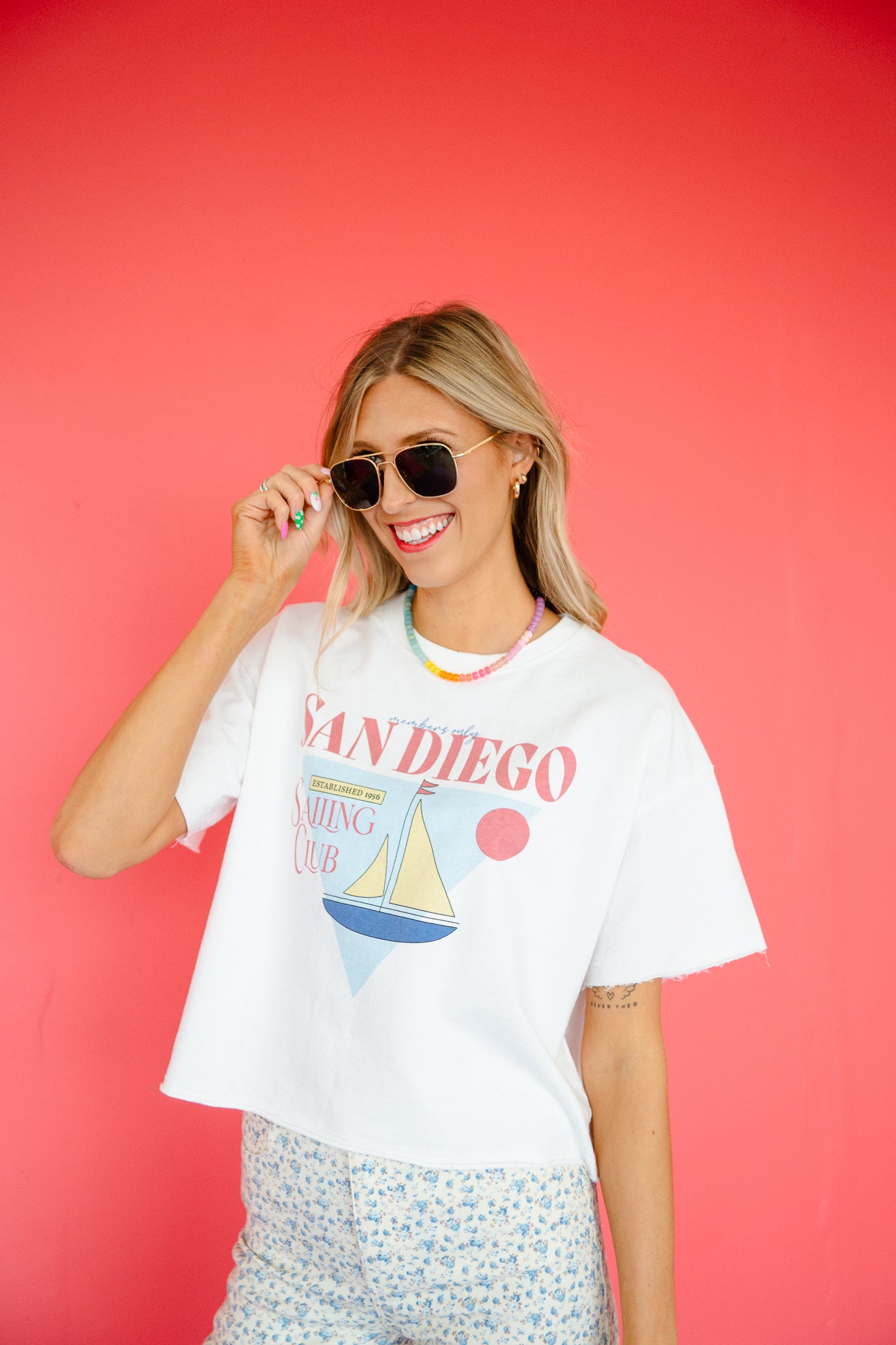 San Diego Graphic Tee - Soft White